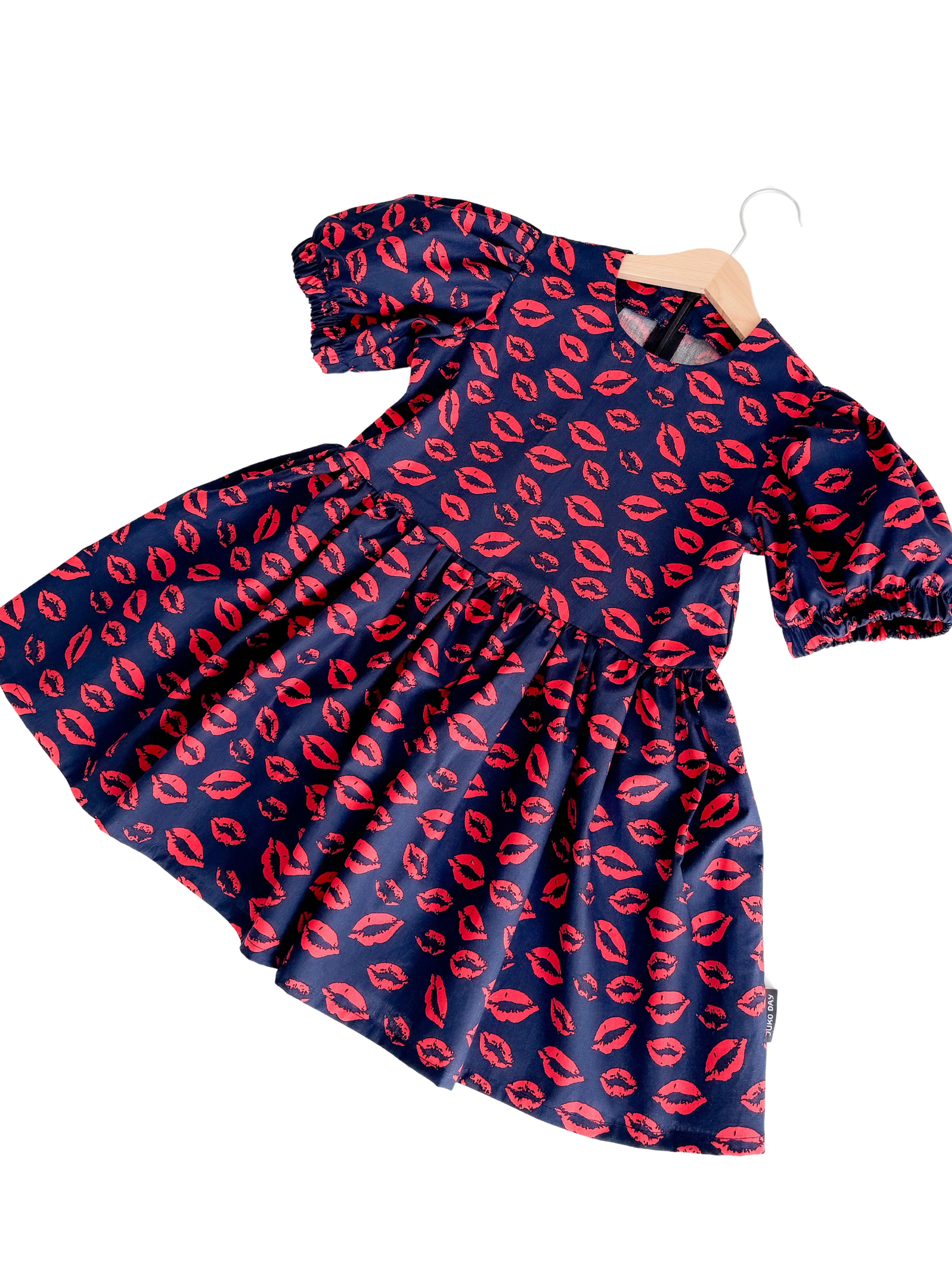 Vaikiška vasarinė suknelė "Summer lips"
