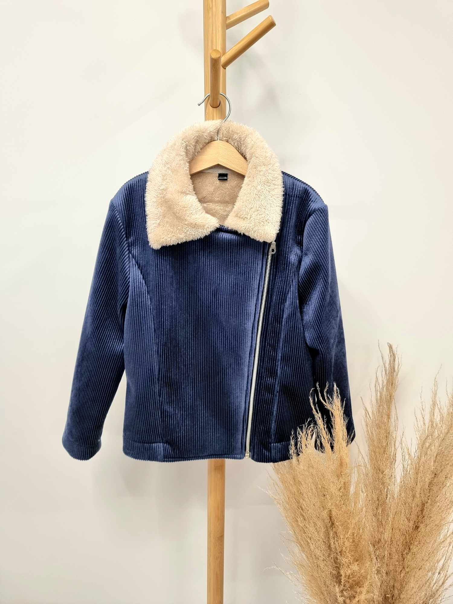 Vaikiškas tamsiai mėlynas paltas pavasariui/rudeniui - Jukoday