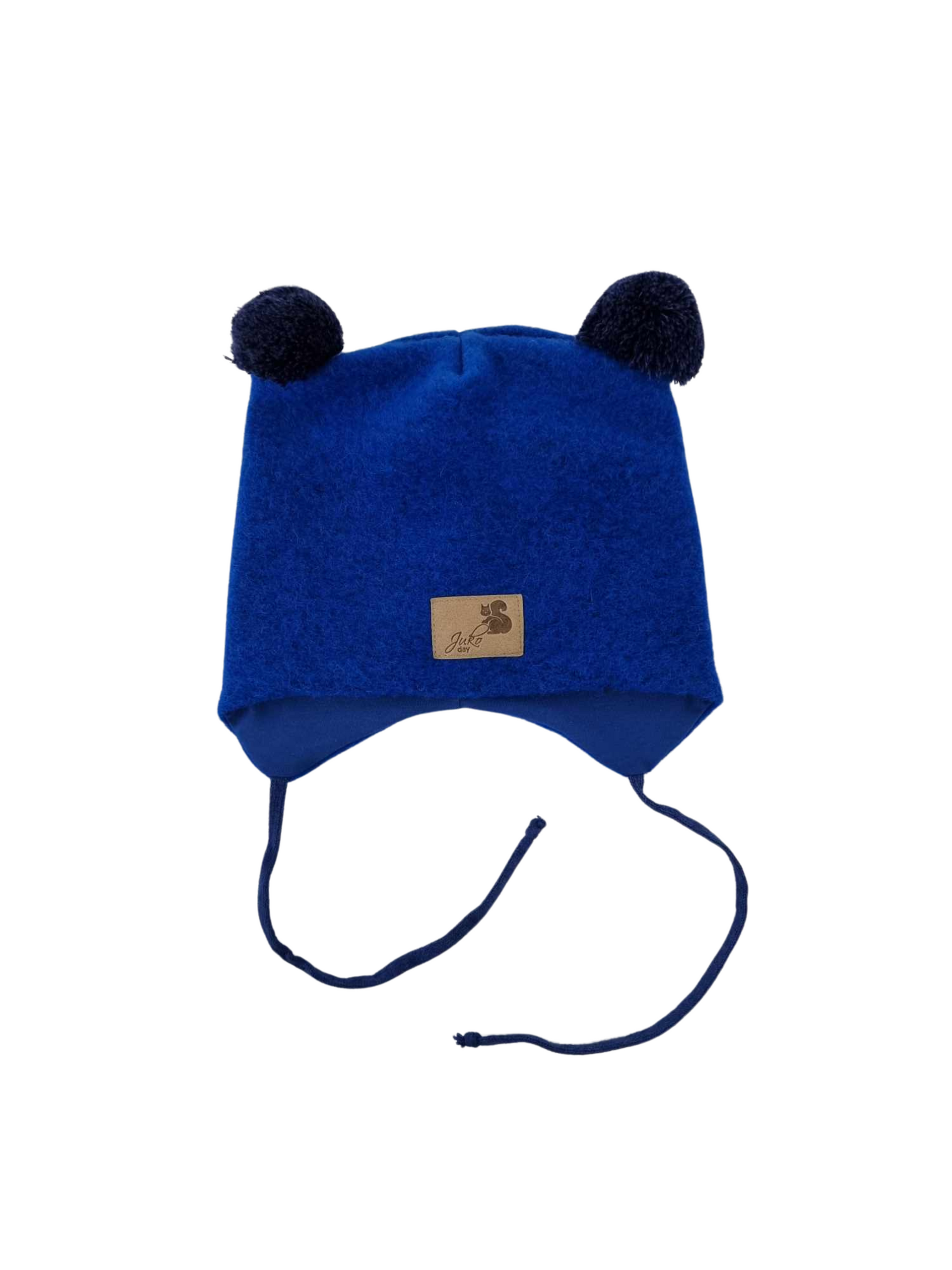 Vaikiška žieminė kepurė su vilna ir dviem siūliniais bumbulais - Jukoday