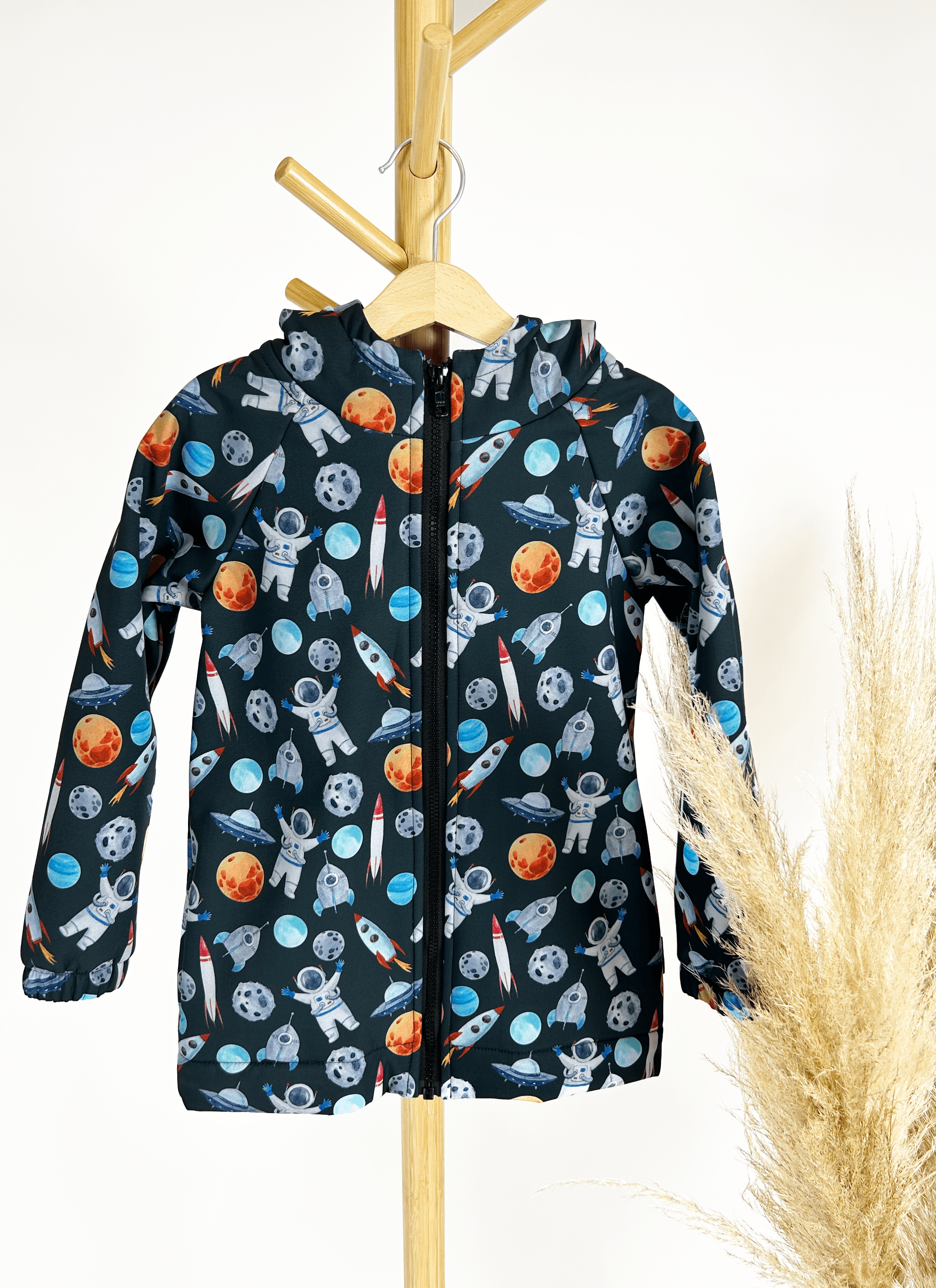 Vaikiškas pavasarinis / rudeninis lietpaltis "Kosmonautai" - Jukoday