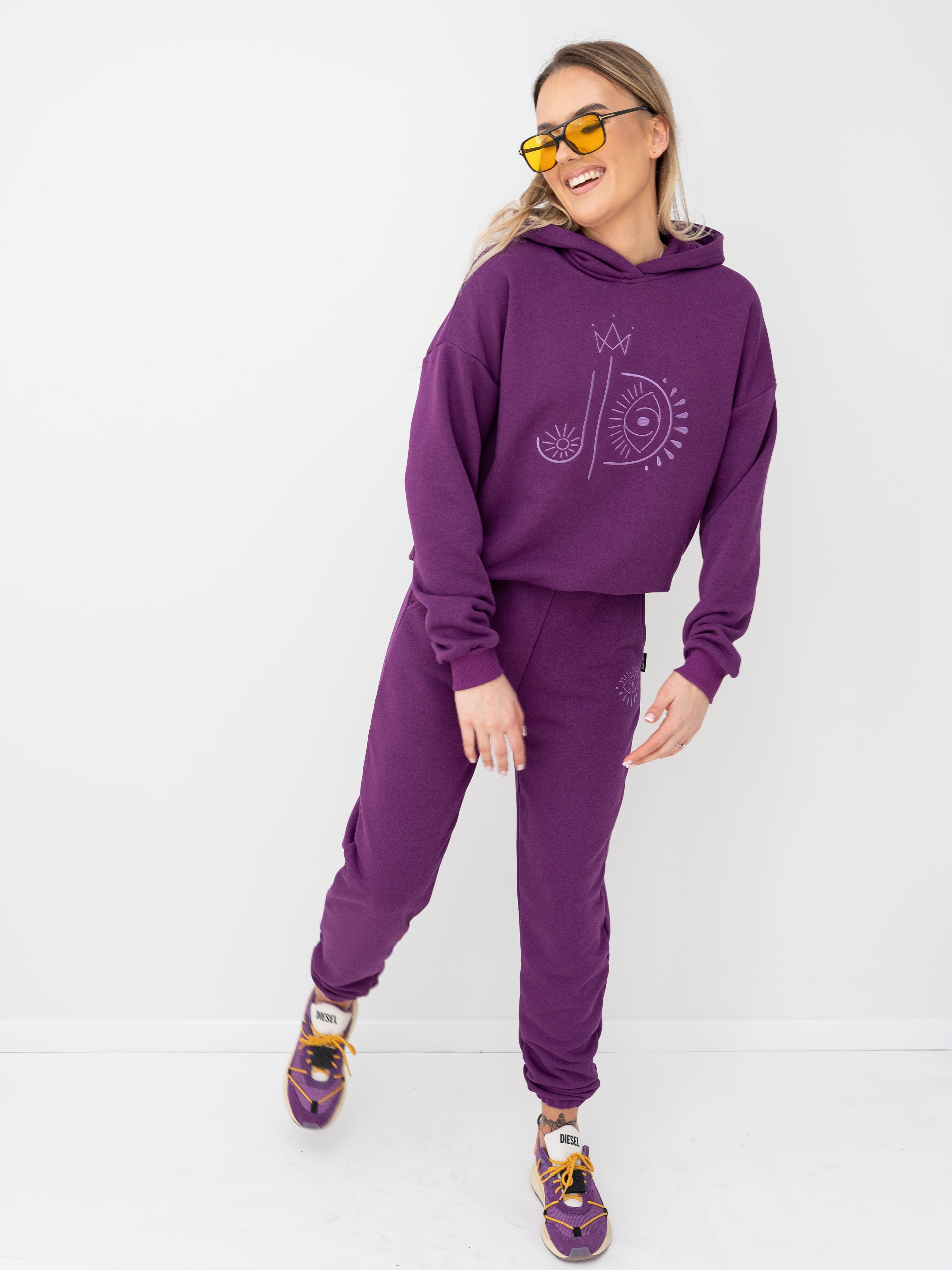 Laisvalaikio kelnės moterims "Sugar plum"