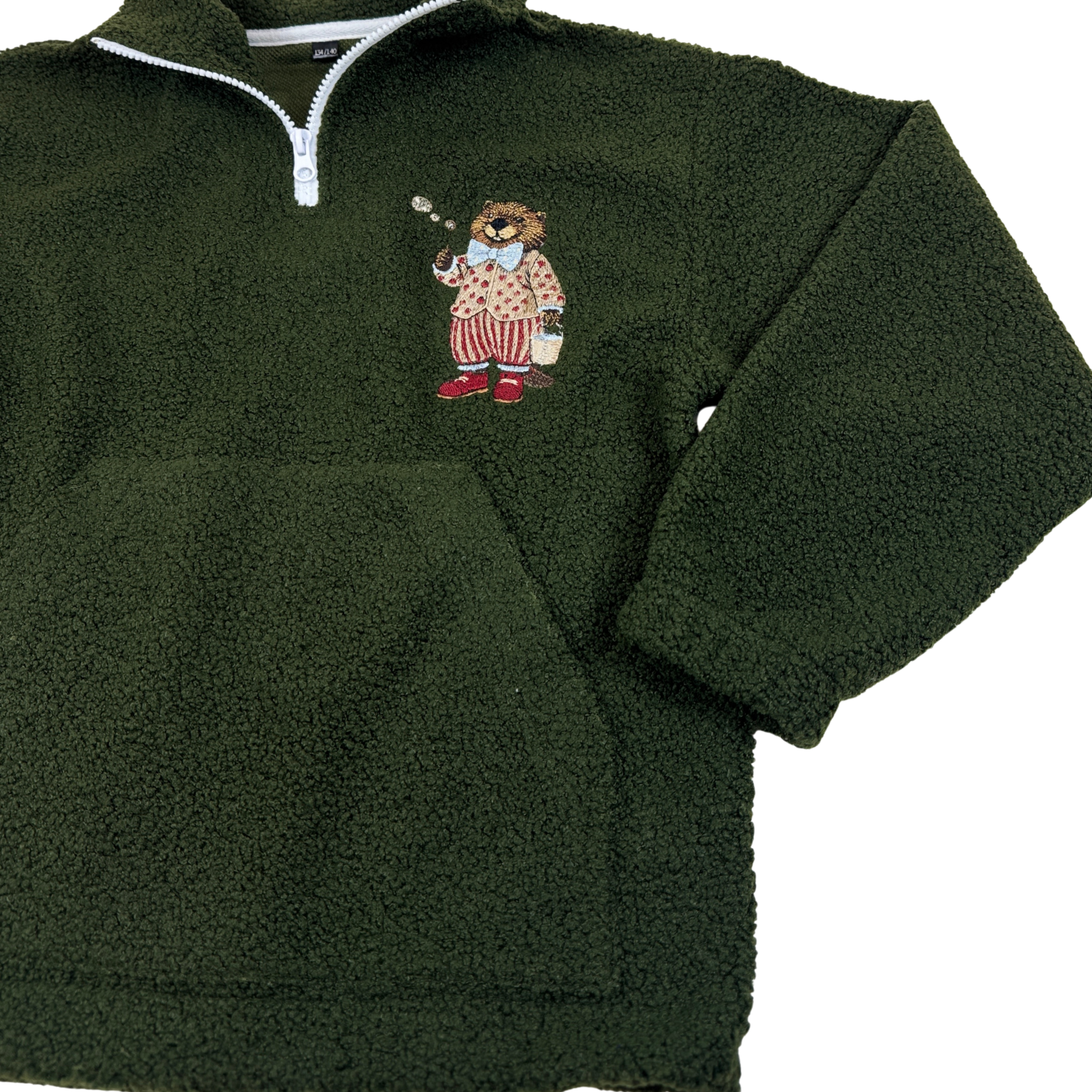 Chaki spalvos vaikiškas TEDDY džemperis