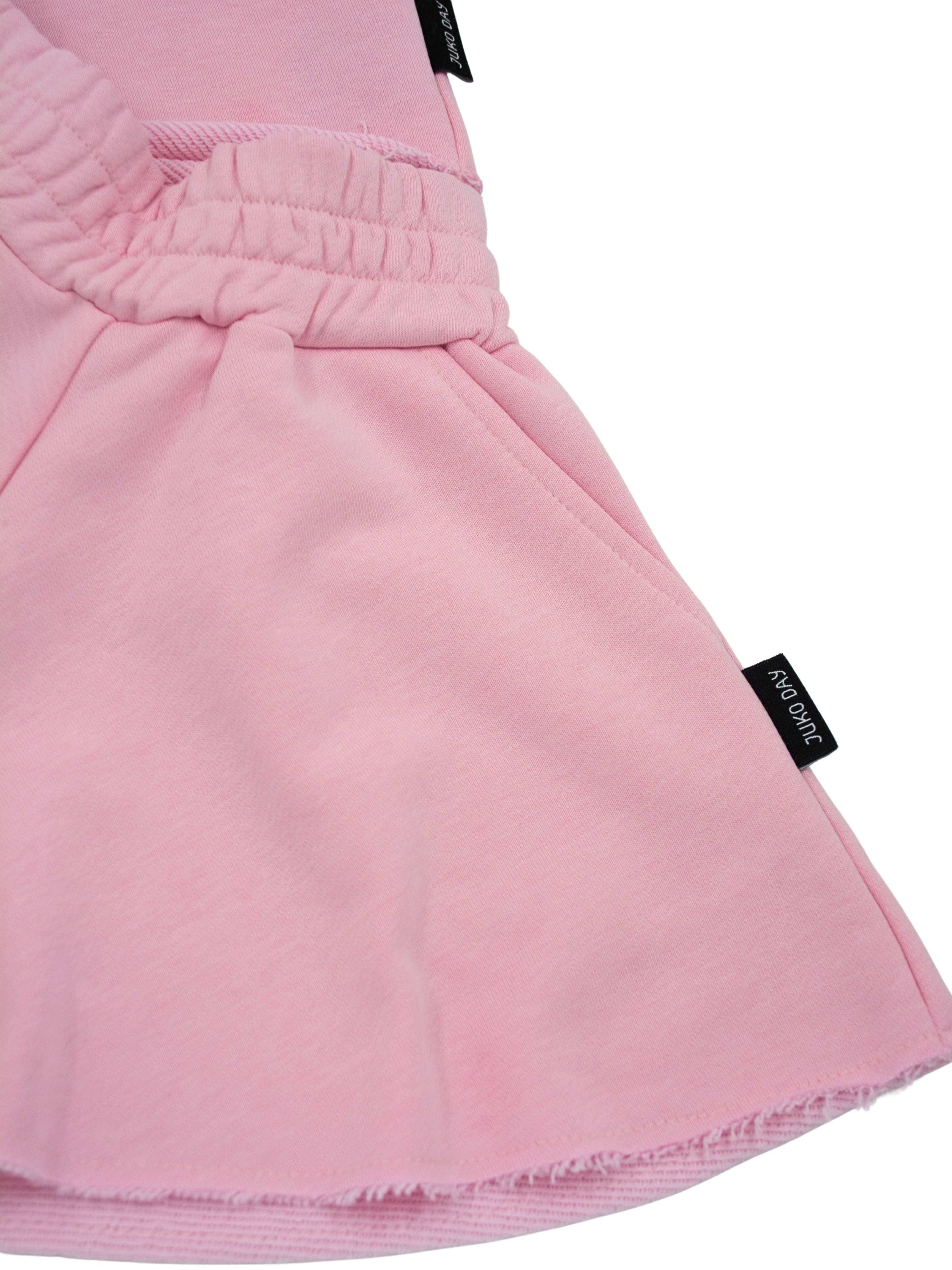 Vasarinis baby pink spalvos vaikiškas kostiumėlis