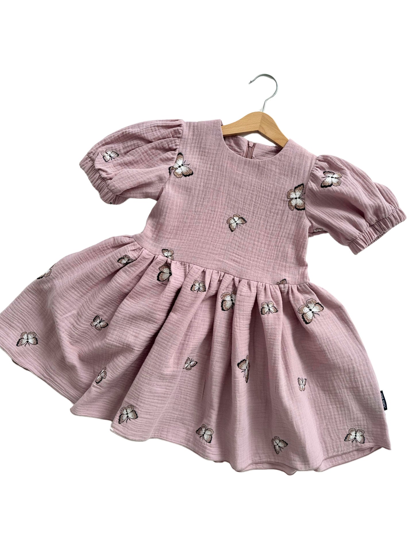 Children's summer muslin dress "Butterfly dance" 