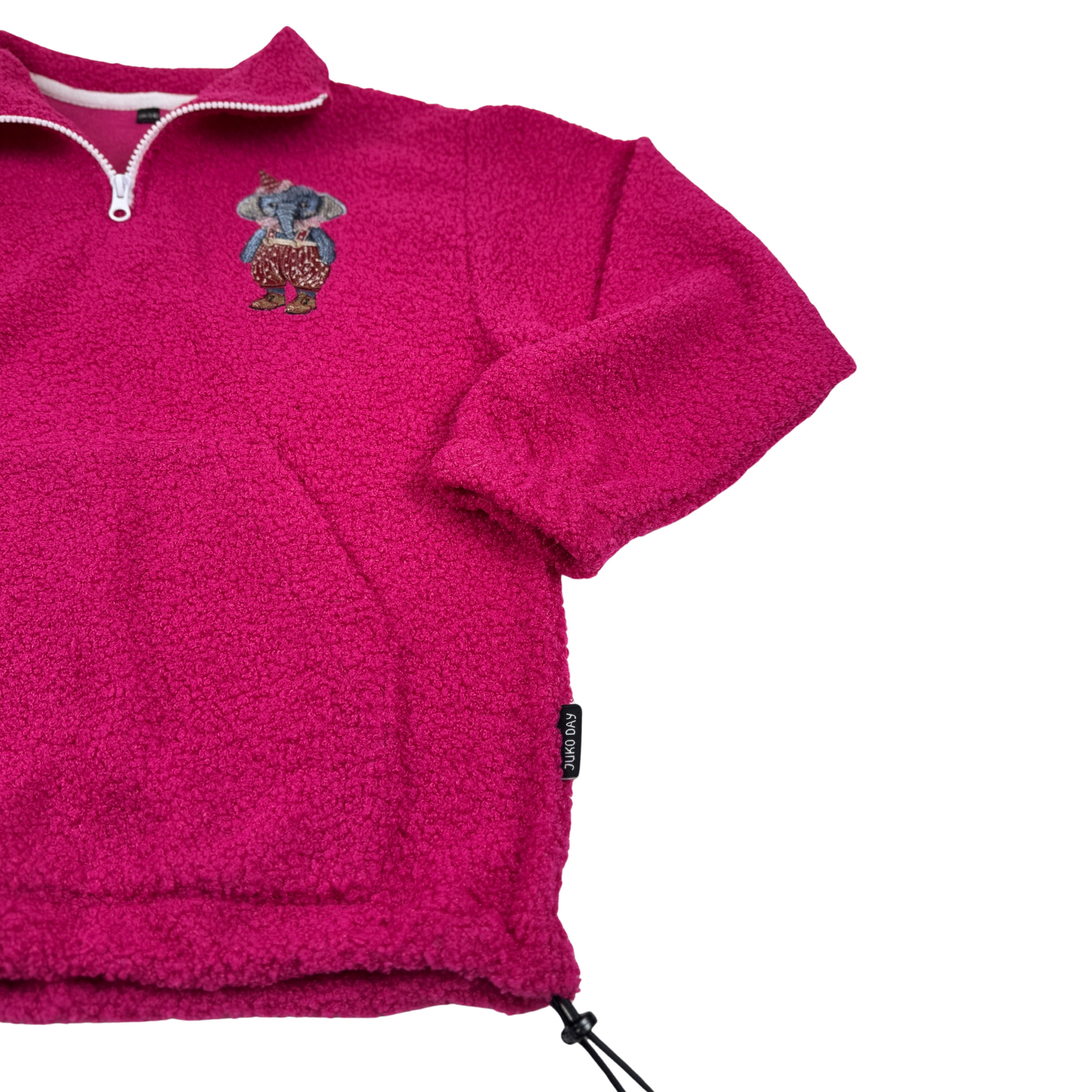 Ryškiai rožinės spalvos vaikiškas TEDDY džemperis
