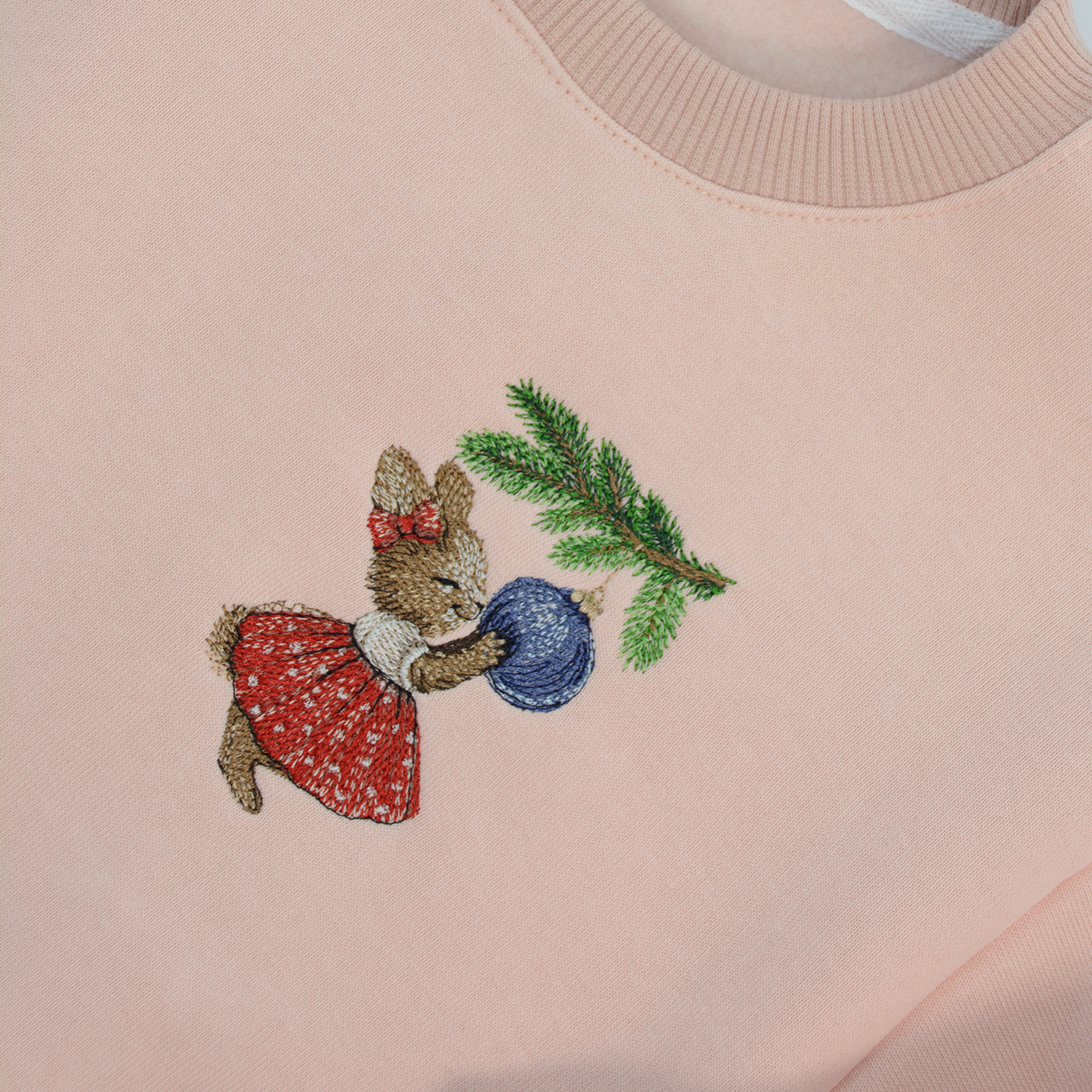 Persiko spalvos kalėdinis džemperis | SUSIKOMPLEKTUOK VISAI ŠEIMAI