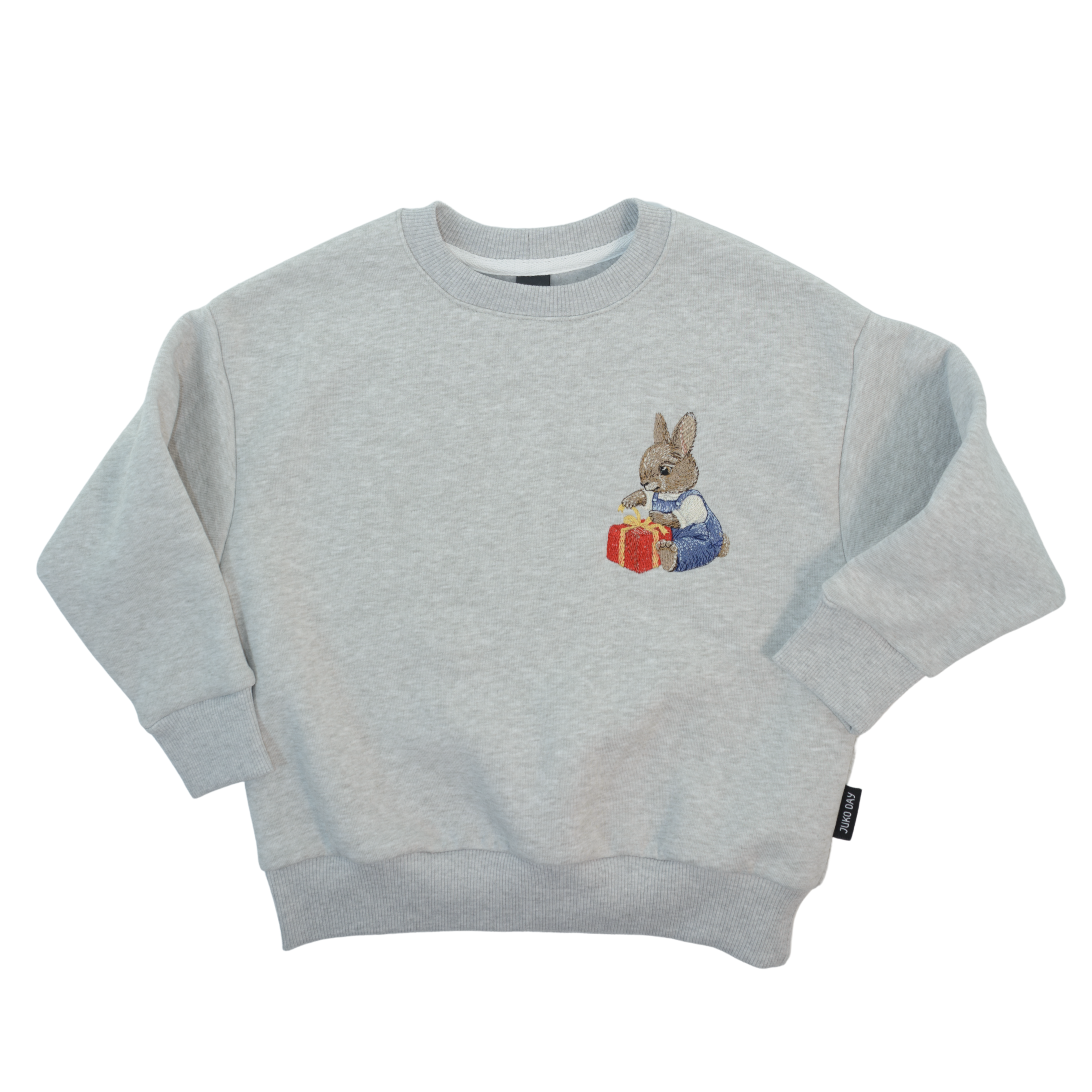 Šviesiai pilko melanžo spalvos kalėdinis džemperis | SUSIKOMPLEKTUOK VISAI ŠEIMAI