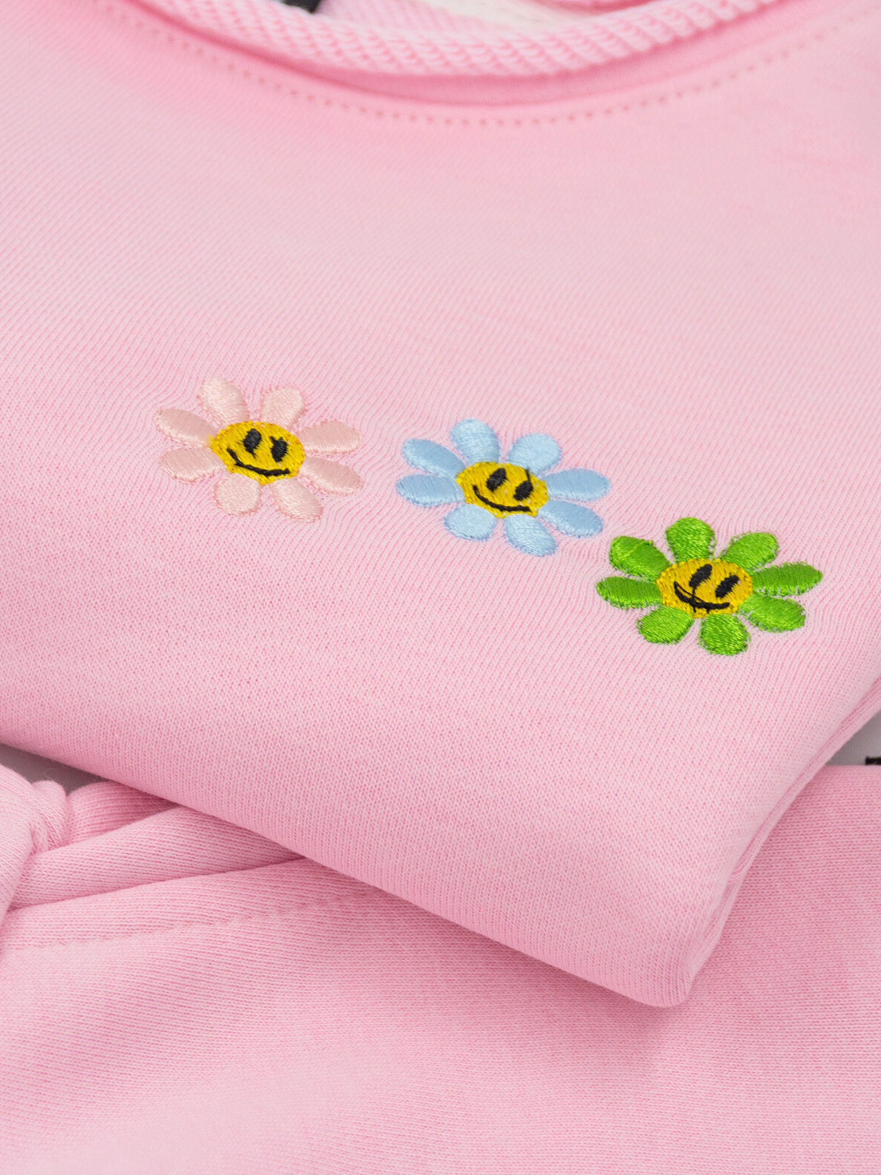 Baby pink laisvalaikio marškinėliai vaikams