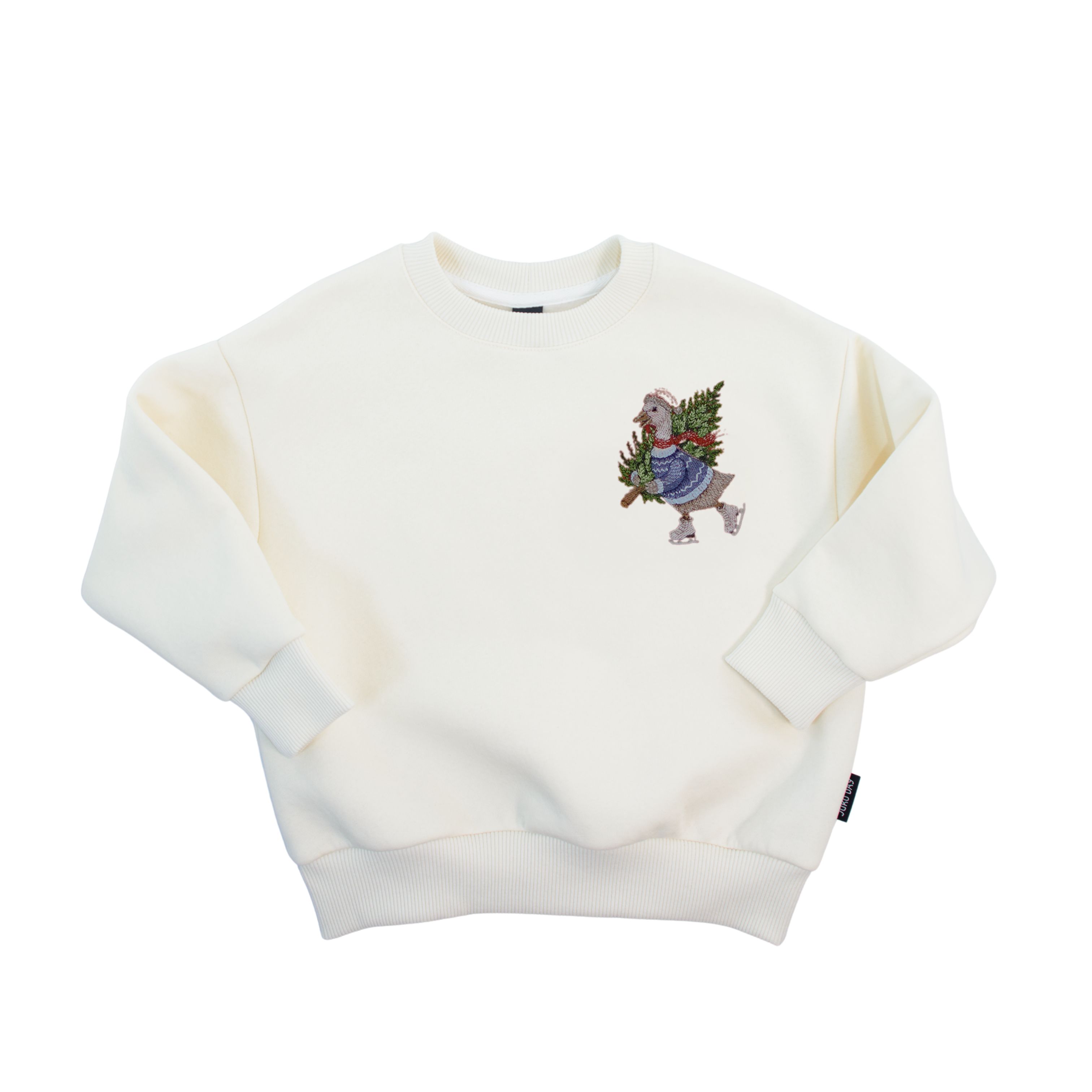 Pieno baltumo spalvos kalėdinis džemperis | SUSIKOMPLEKTUOK VISAI ŠEIMAI