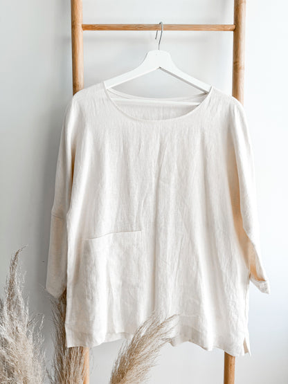 Linen blouse for women | XL size