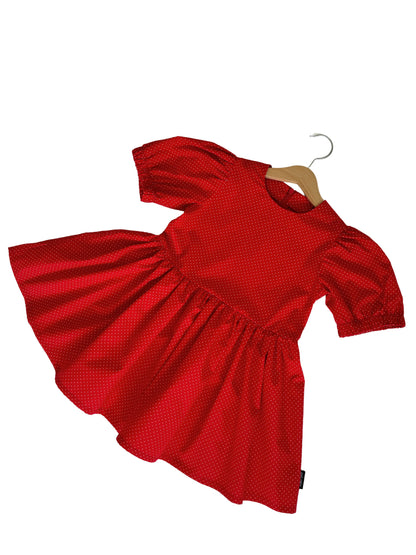 Children's summer dress "Red lady"