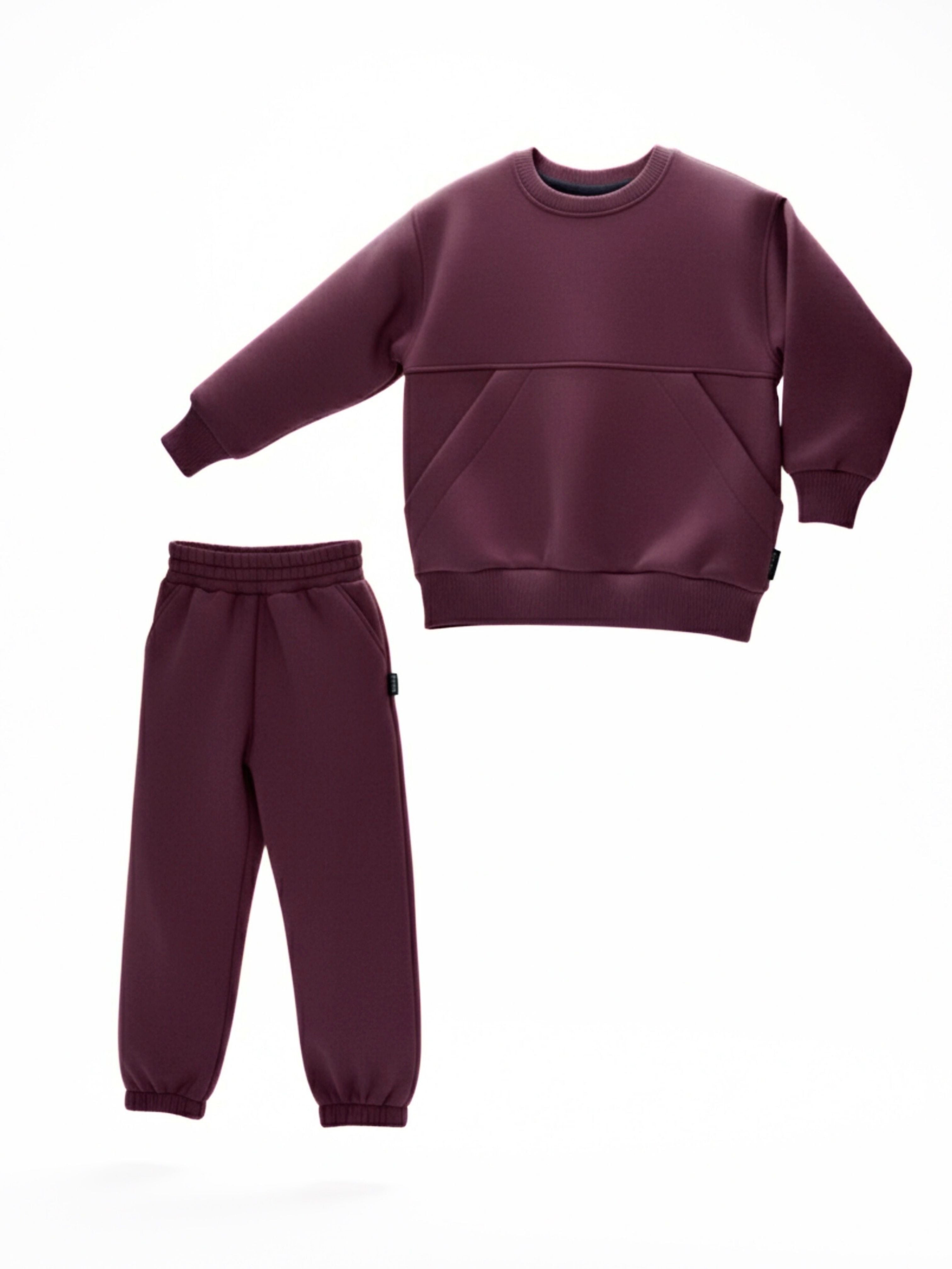 Bordo spalvos vaikiškas laisvalaikio komplektas