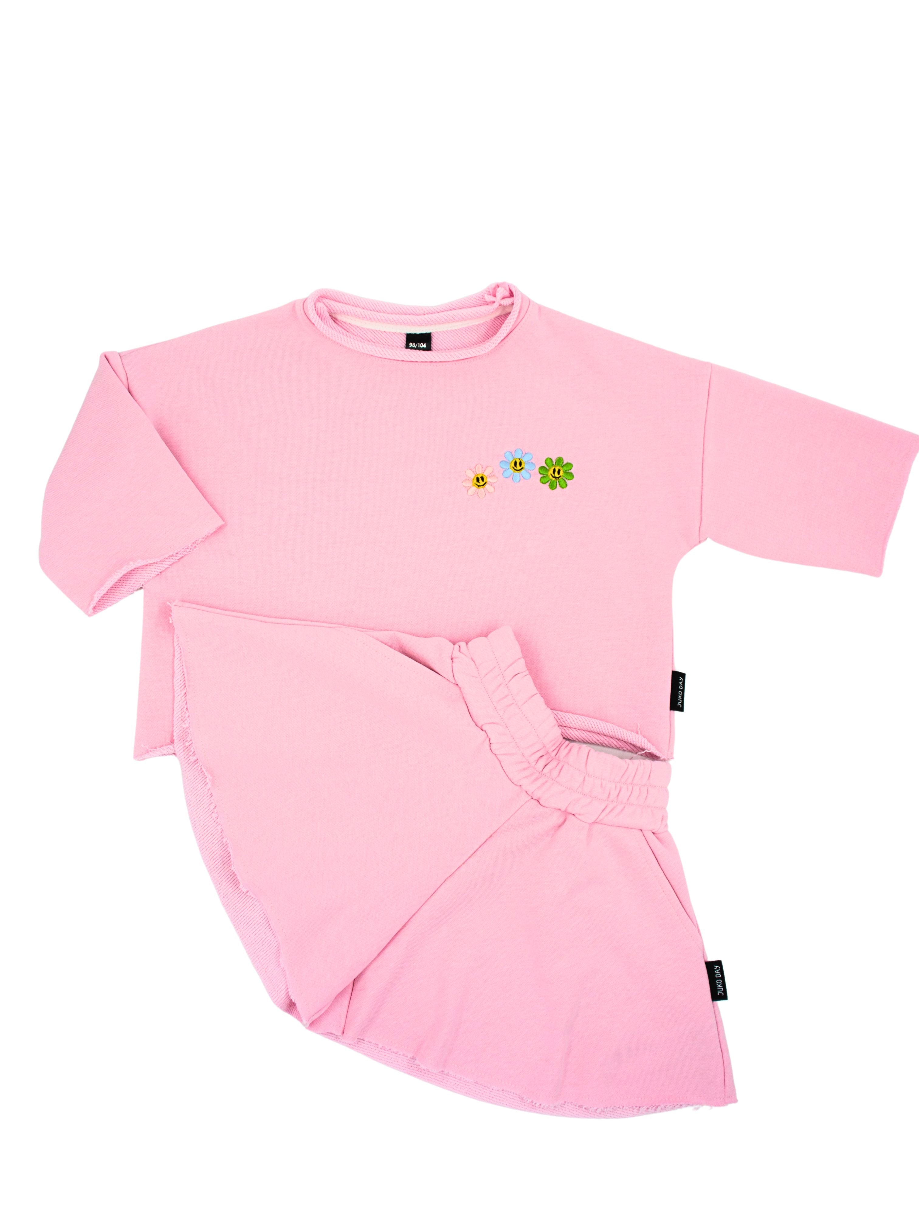 Baby pink spalvos šortai