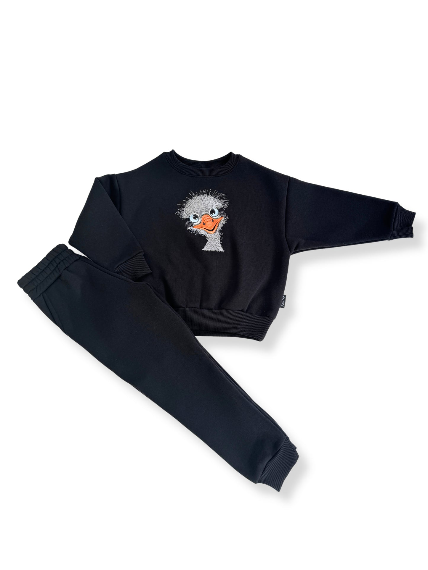 Gray children's leisure pants with fluff "Jukoday 