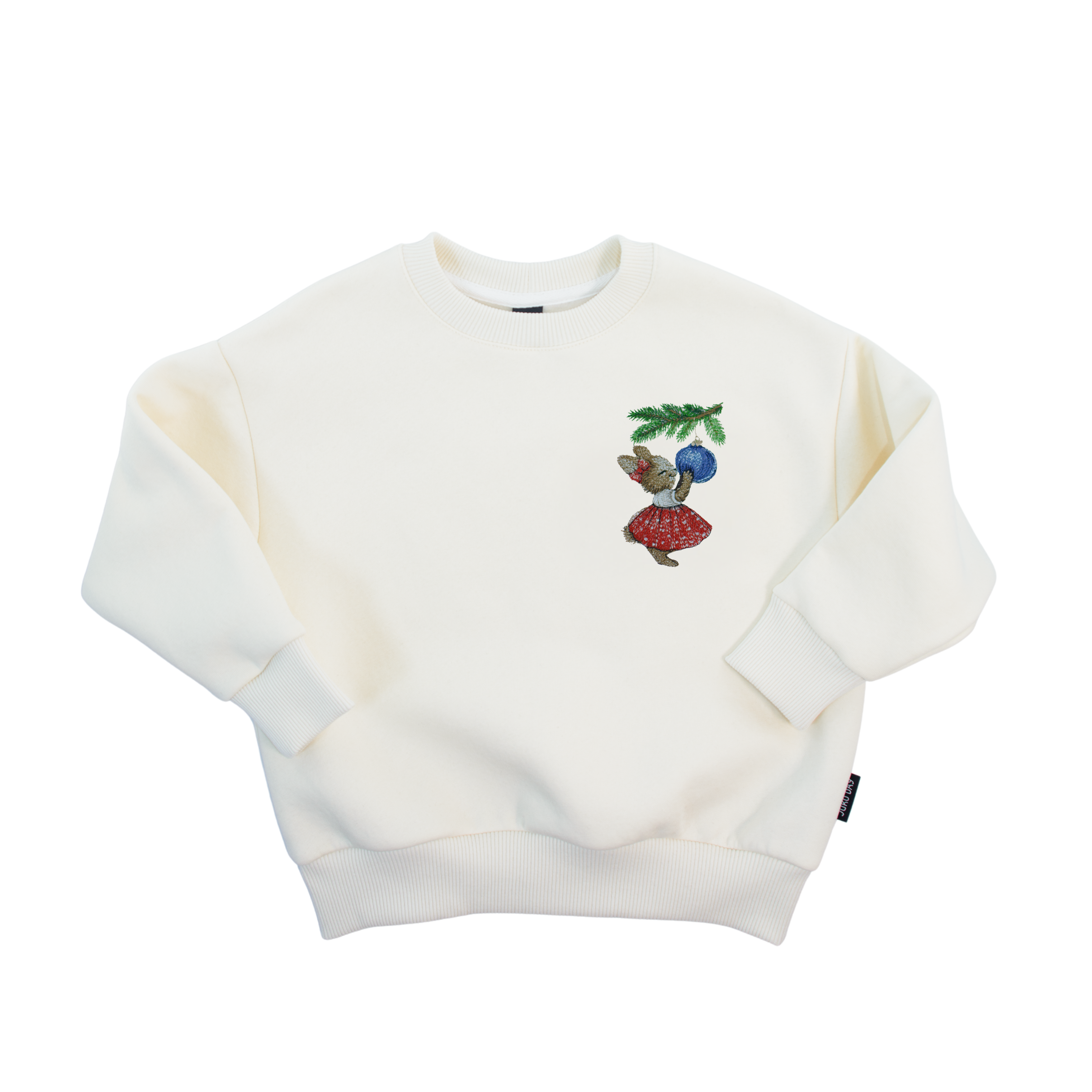 Pieno baltumo spalvos kalėdinis džemperis | SUSIKOMPLEKTUOK VISAI ŠEIMAI