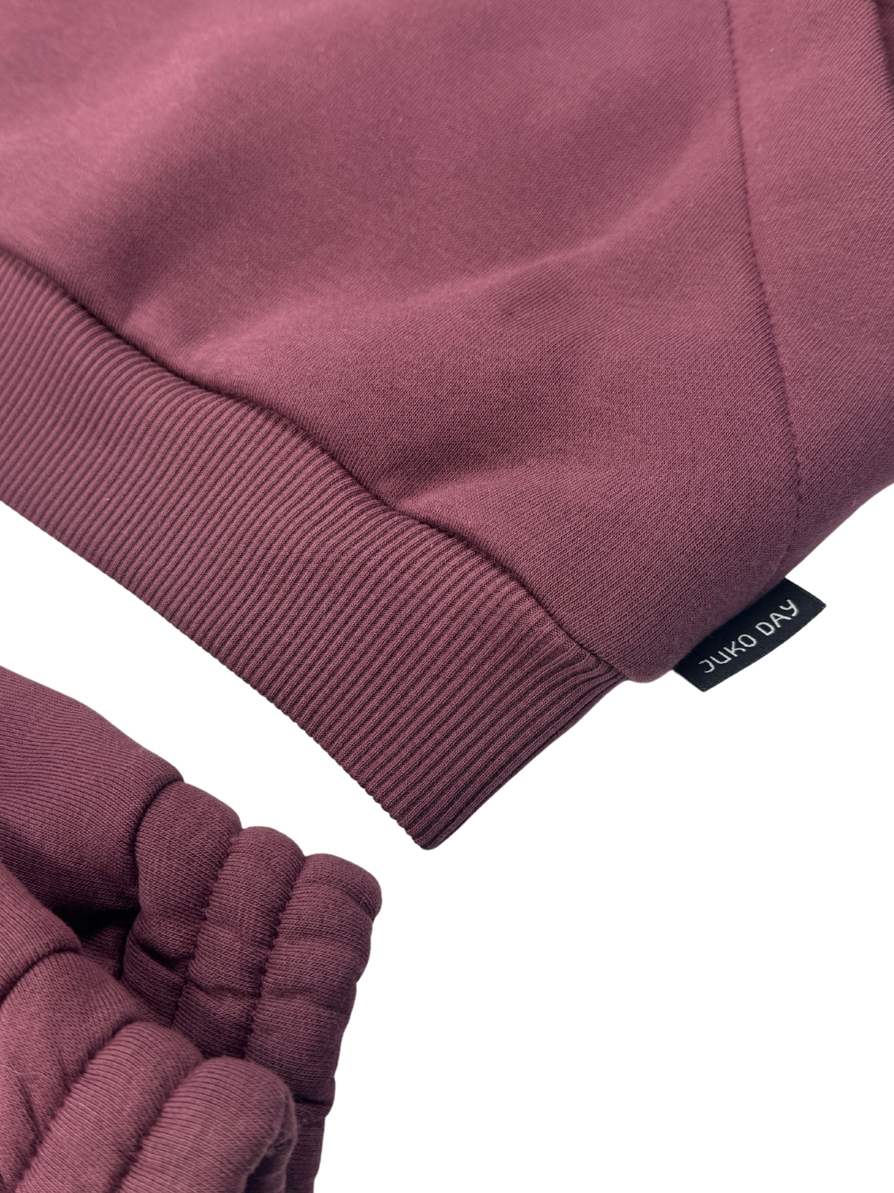 Bordo spalvos vaikiškas laisvalaikio komplektas