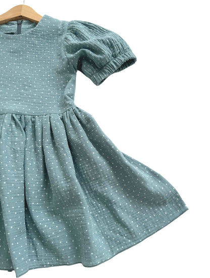 Children's summer muslin dress "Happy day"