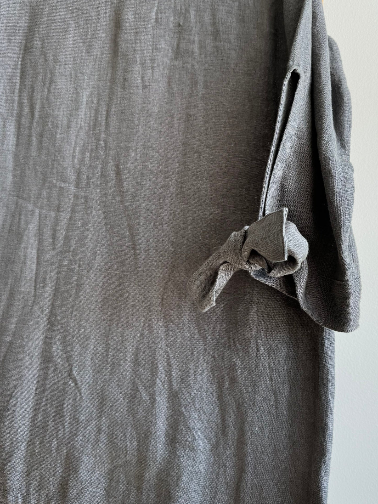 Linen blouse for women | Dark grey