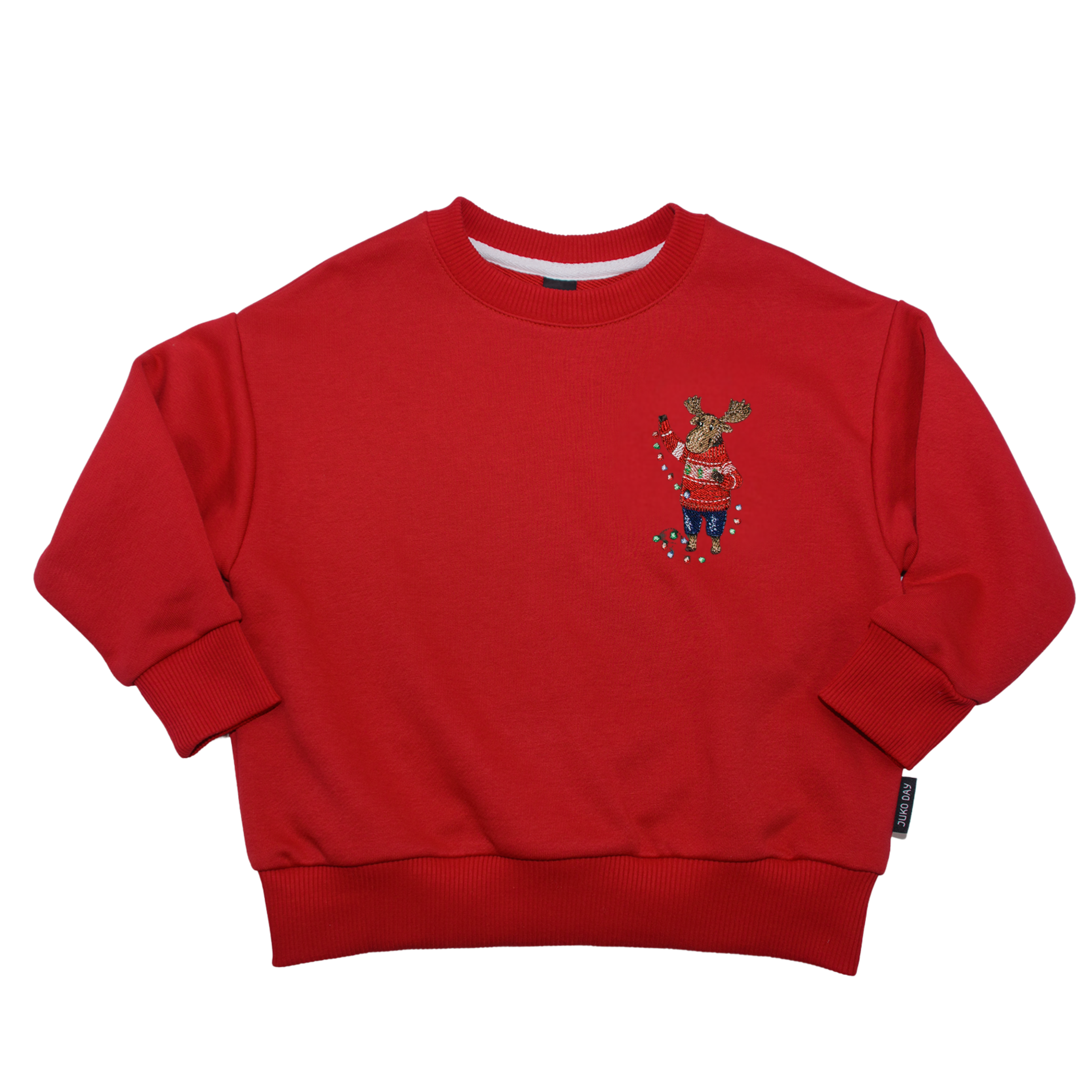 Raudonos spalvos kalėdinis džemperis | SUSIKOMPLEKTUOK VISAI ŠEIMAI