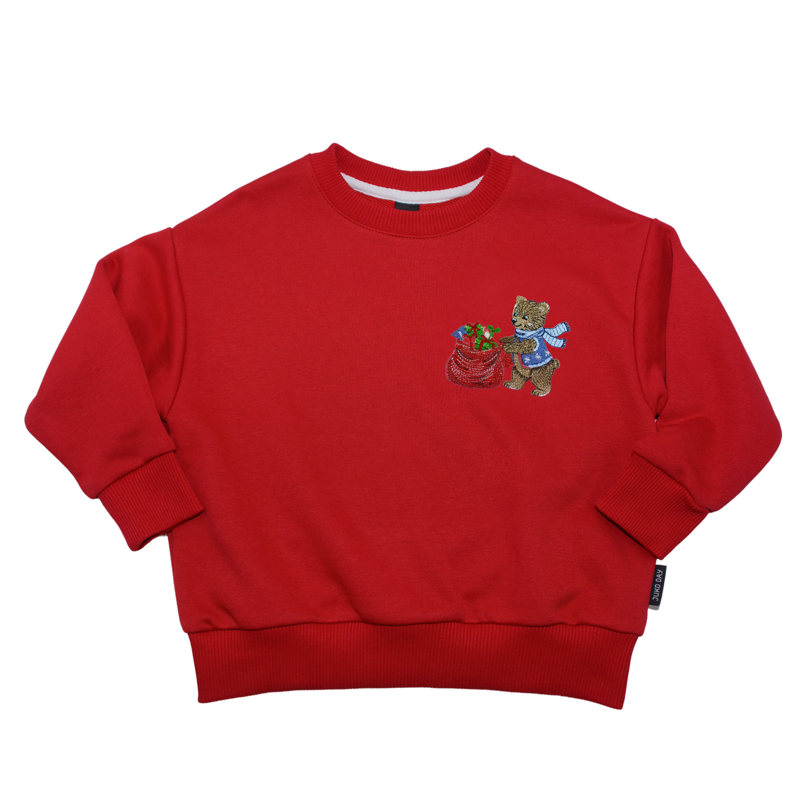 Raudonos spalvos kalėdinis džemperis | SUSIKOMPLEKTUOK VISAI ŠEIMAI