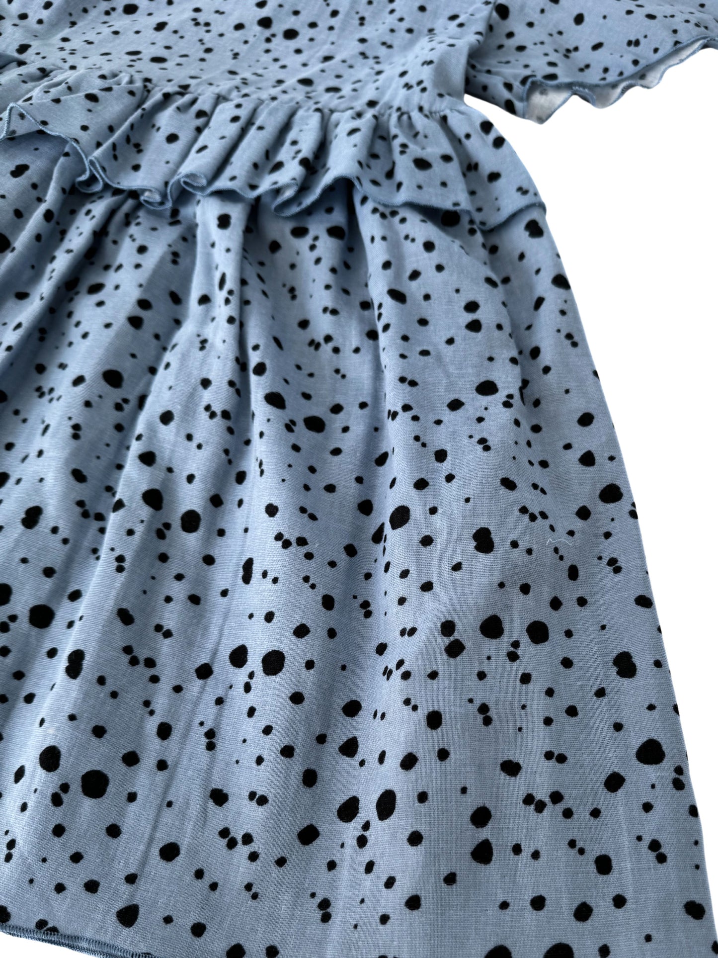 Children's summer muslin dress "Blue as the sky" 