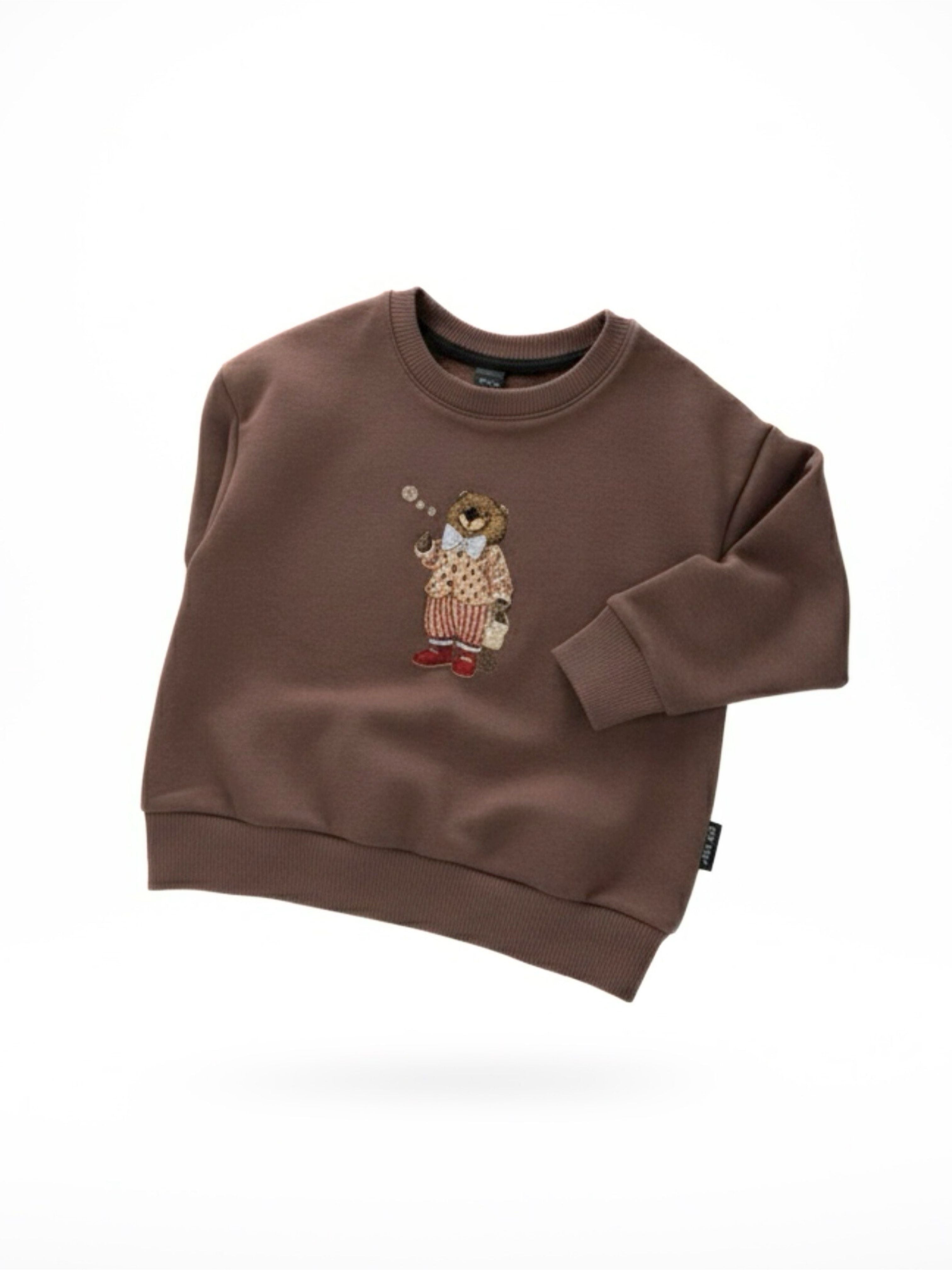 Šokolado spalvos vaikiškas laisvalaikio komplektas | "Bebriukas"