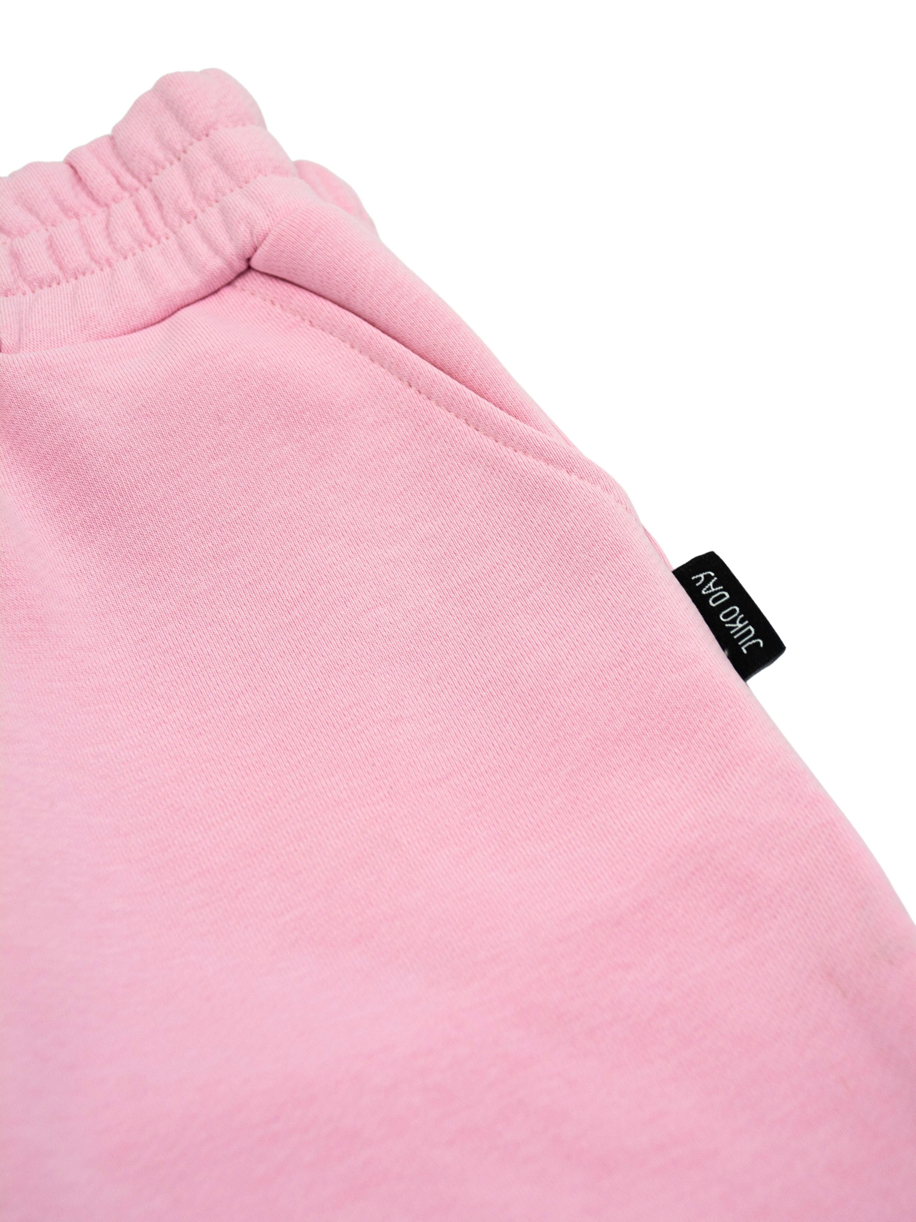Baby pink spalvos kelnės be pūkelio