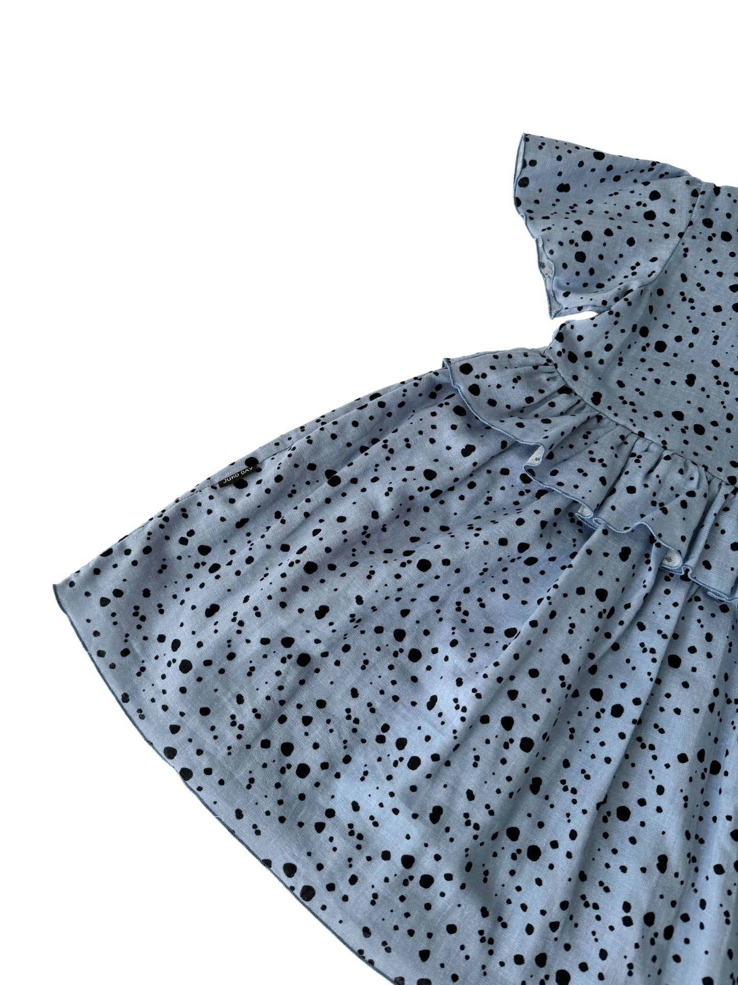 Children's summer muslin dress "Blue as the sky" 