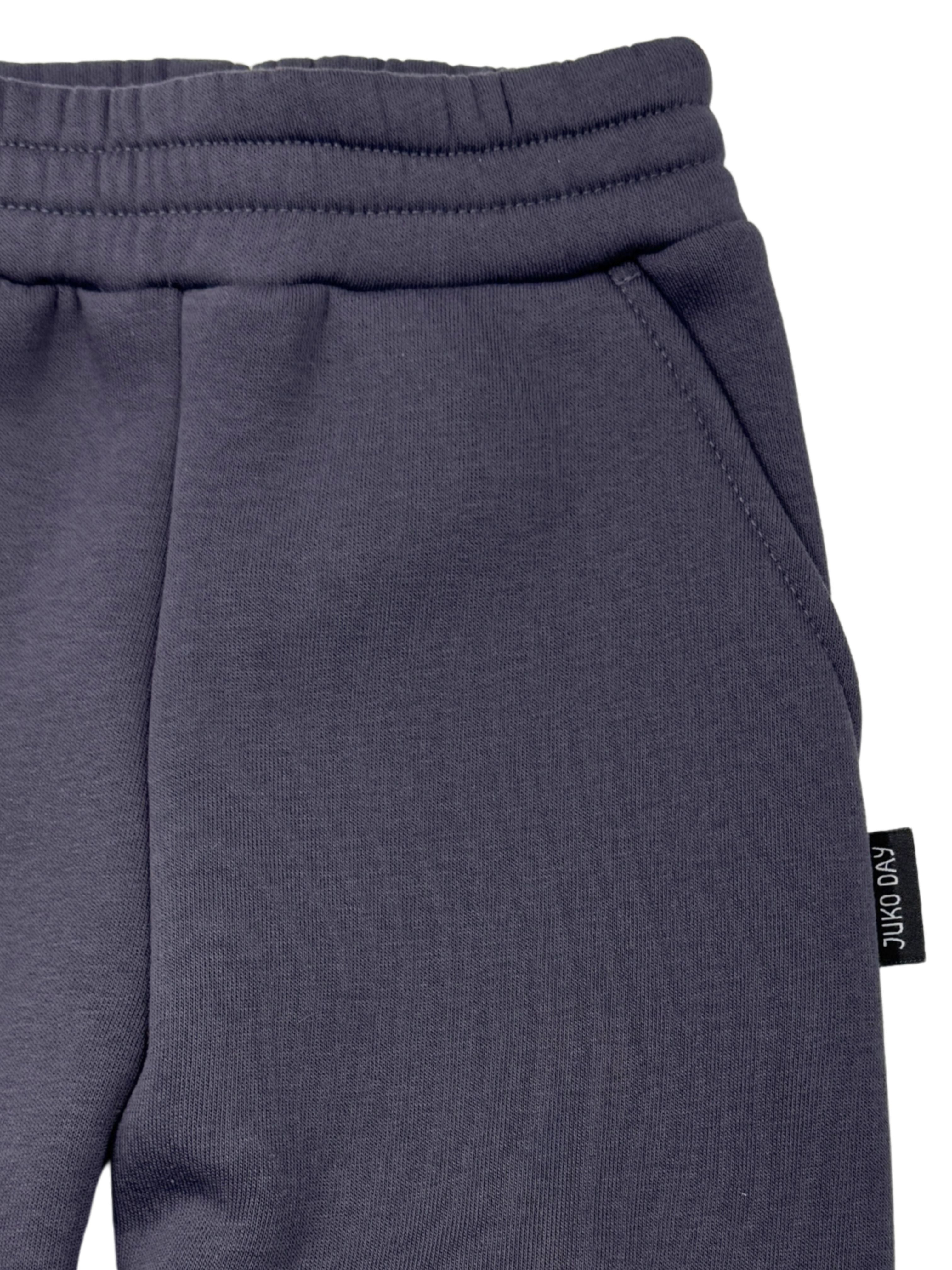 Grafito spalvos vaikiškas laisvalaikio komplektas | "Meškiukas"