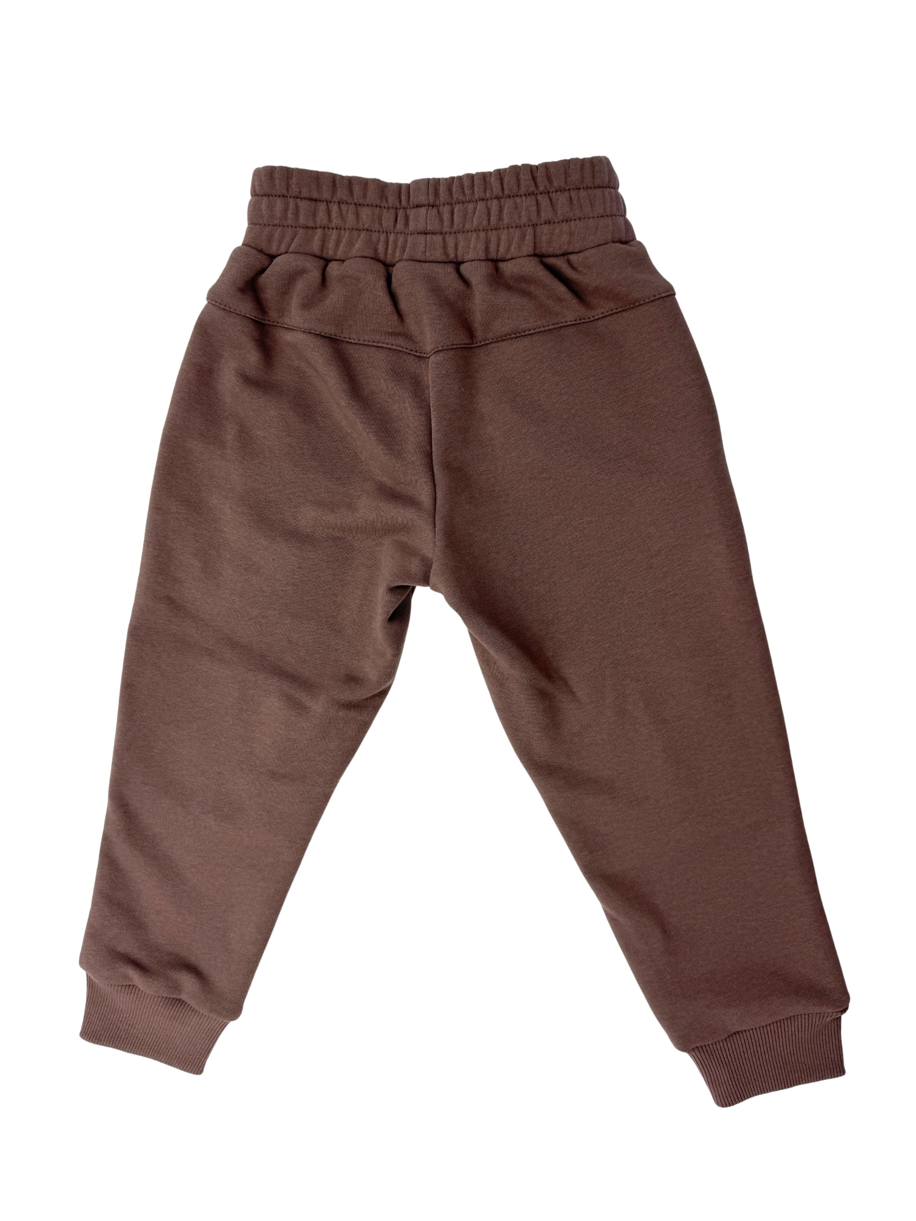 Šokolado spalvos vaikiškas laisvalaikio komplektas | "Bebriukas"