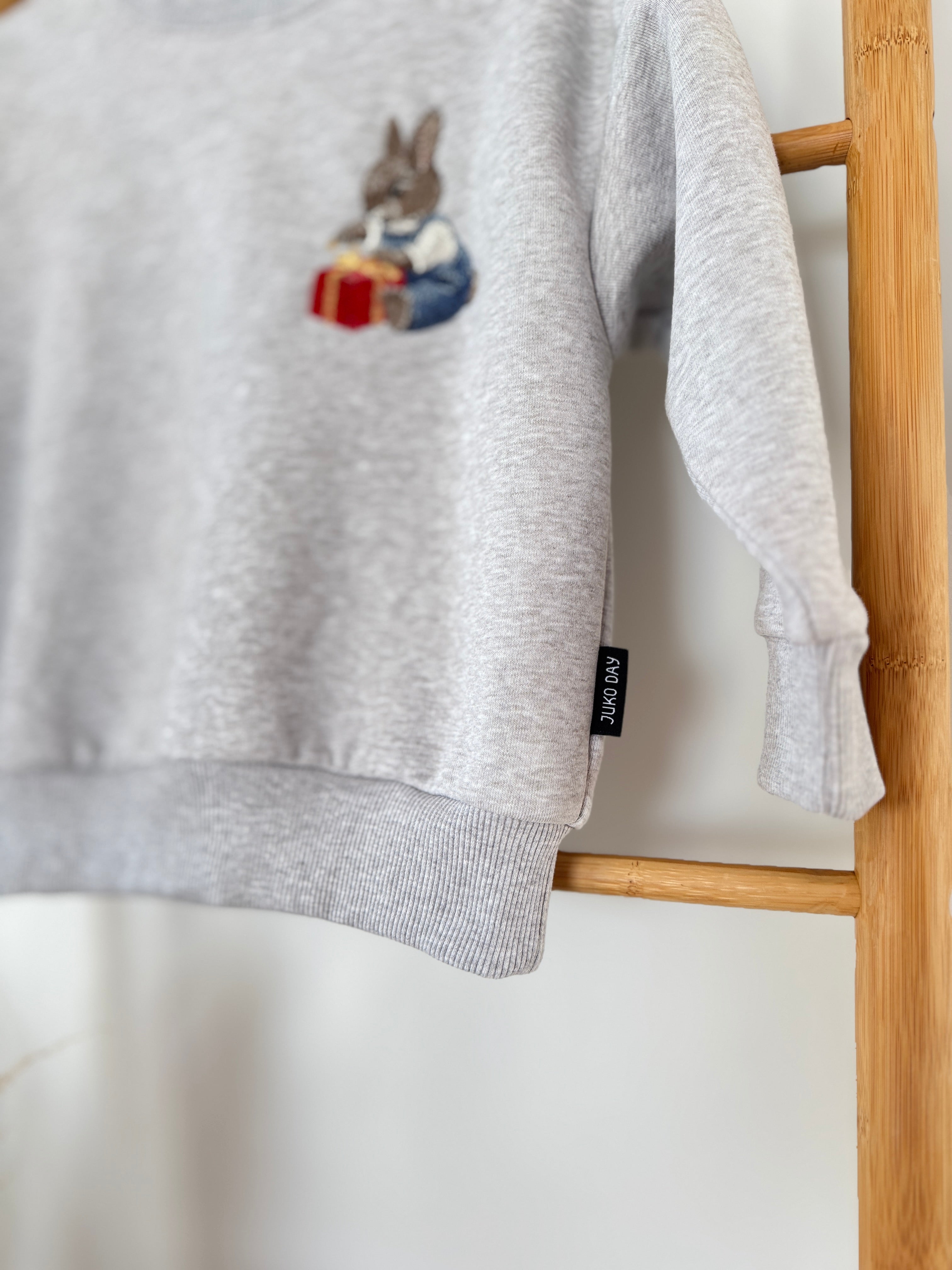 Pilko melanžo spalvos megztinis | 98-104 dydis