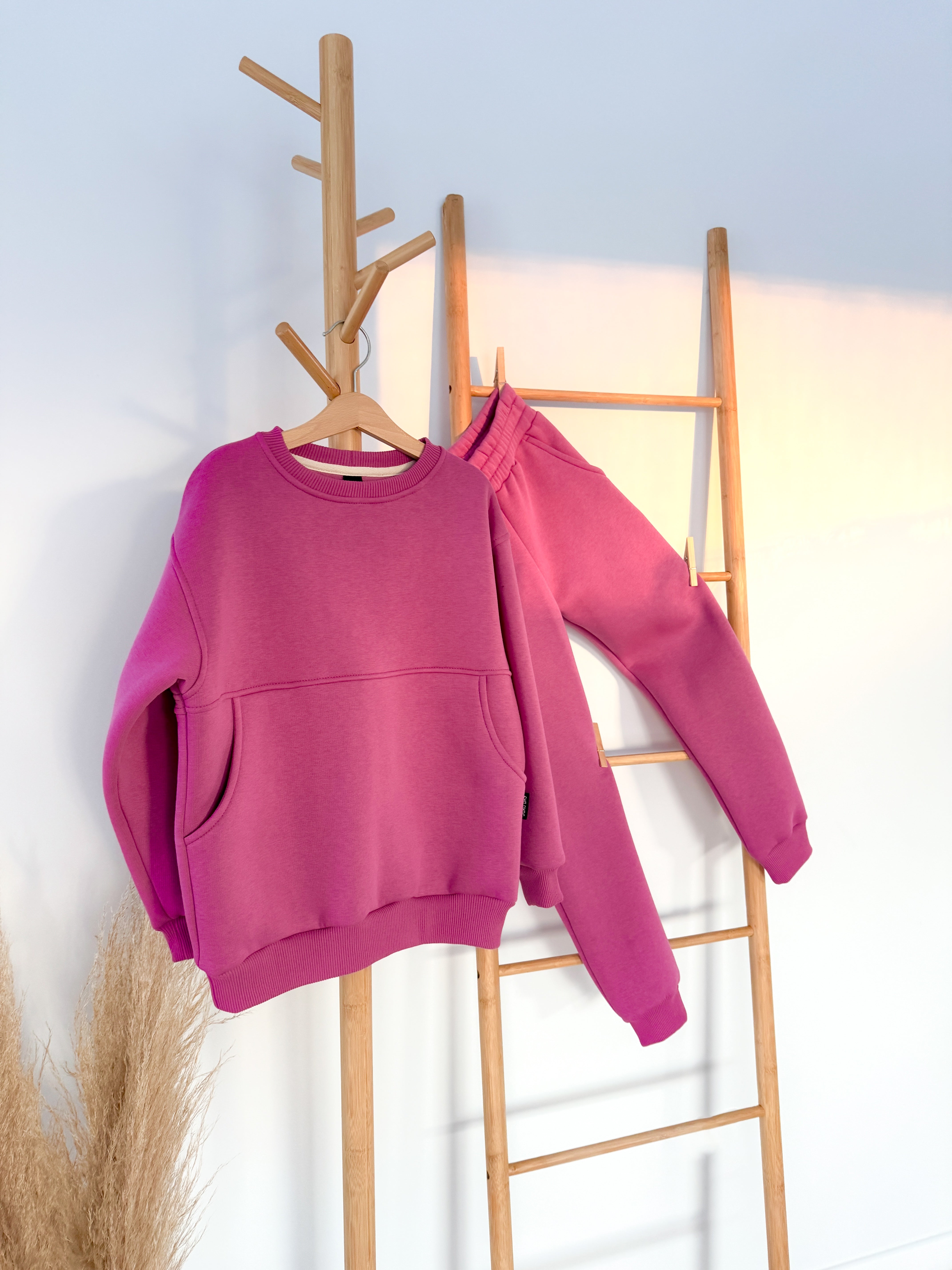 Vaikiškas kostiumėlis su pūkeliu | 122-128