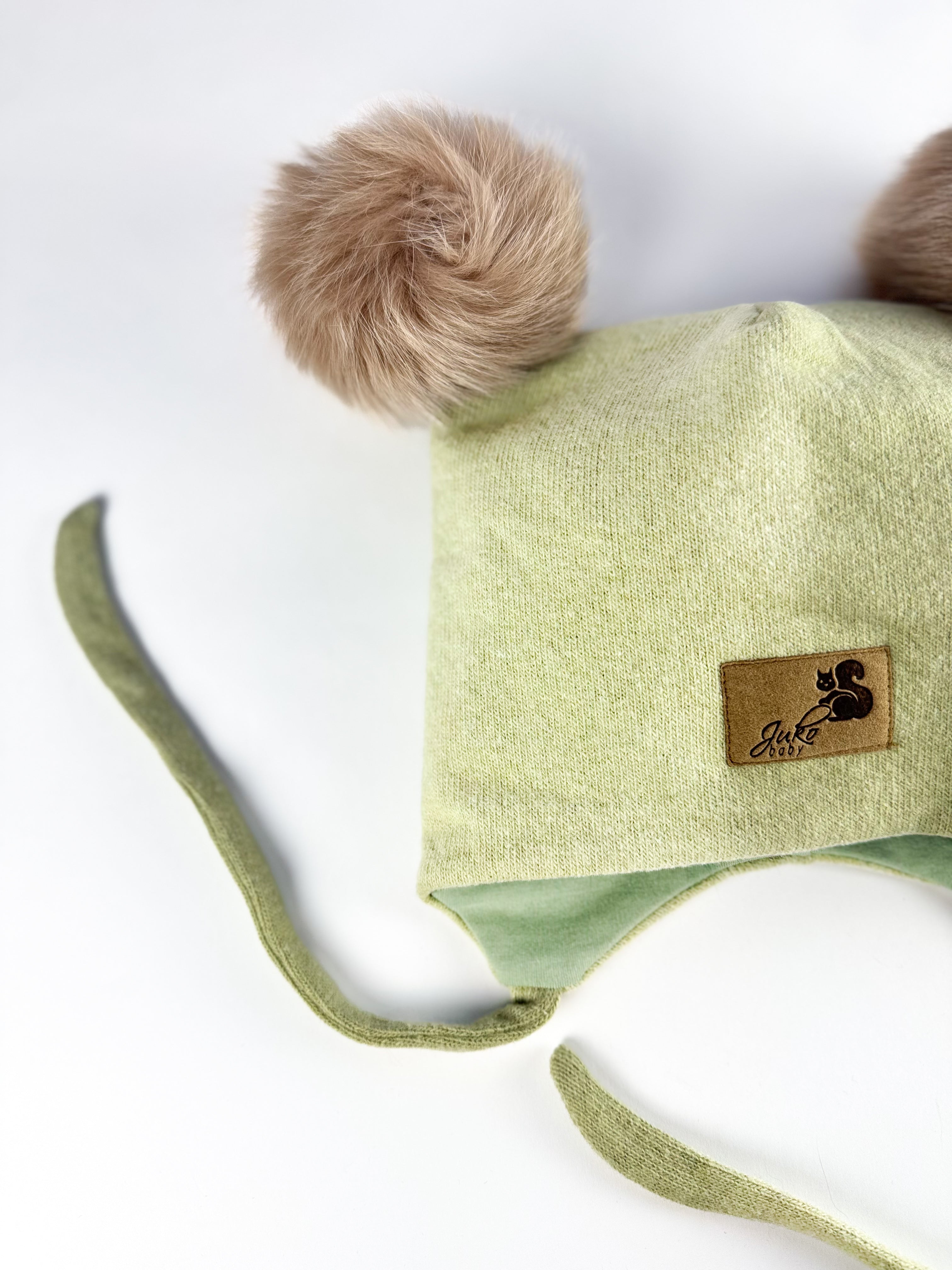 Kepurės ir šaliko-movos komplektas | Žalia spalva