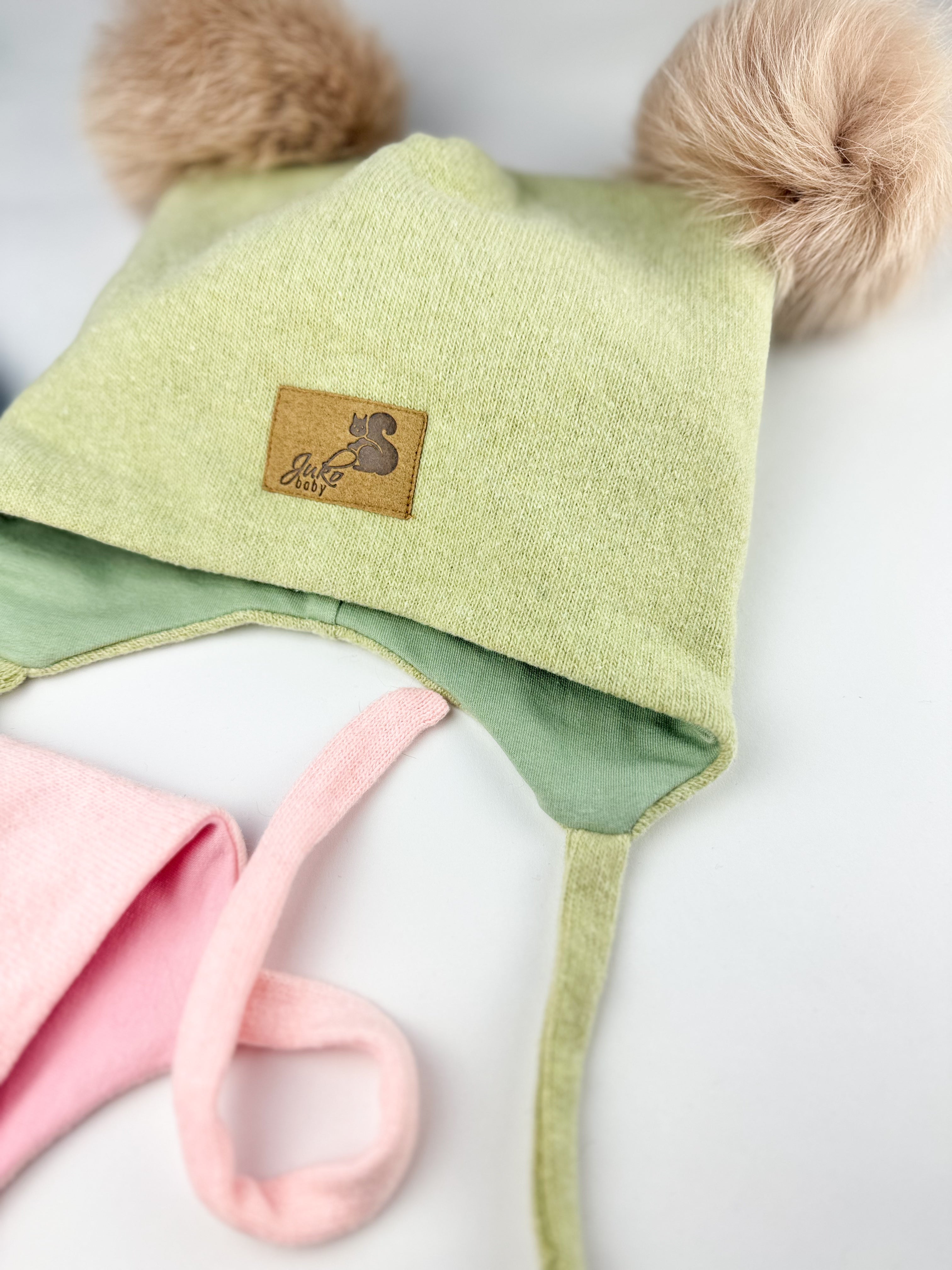 Kepurės ir šaliko-movos komplektas | Žalia spalva