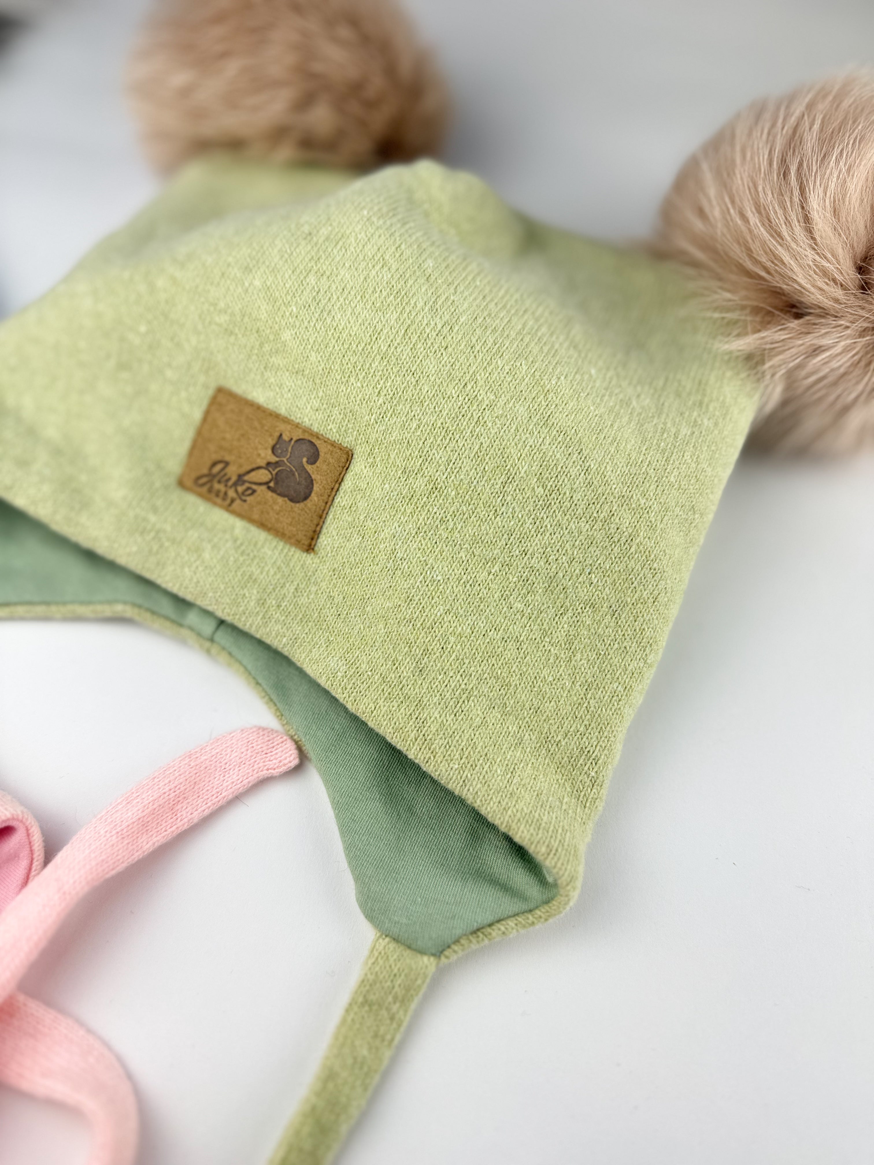 Kepurės ir šaliko-movos komplektas | Žalia spalva