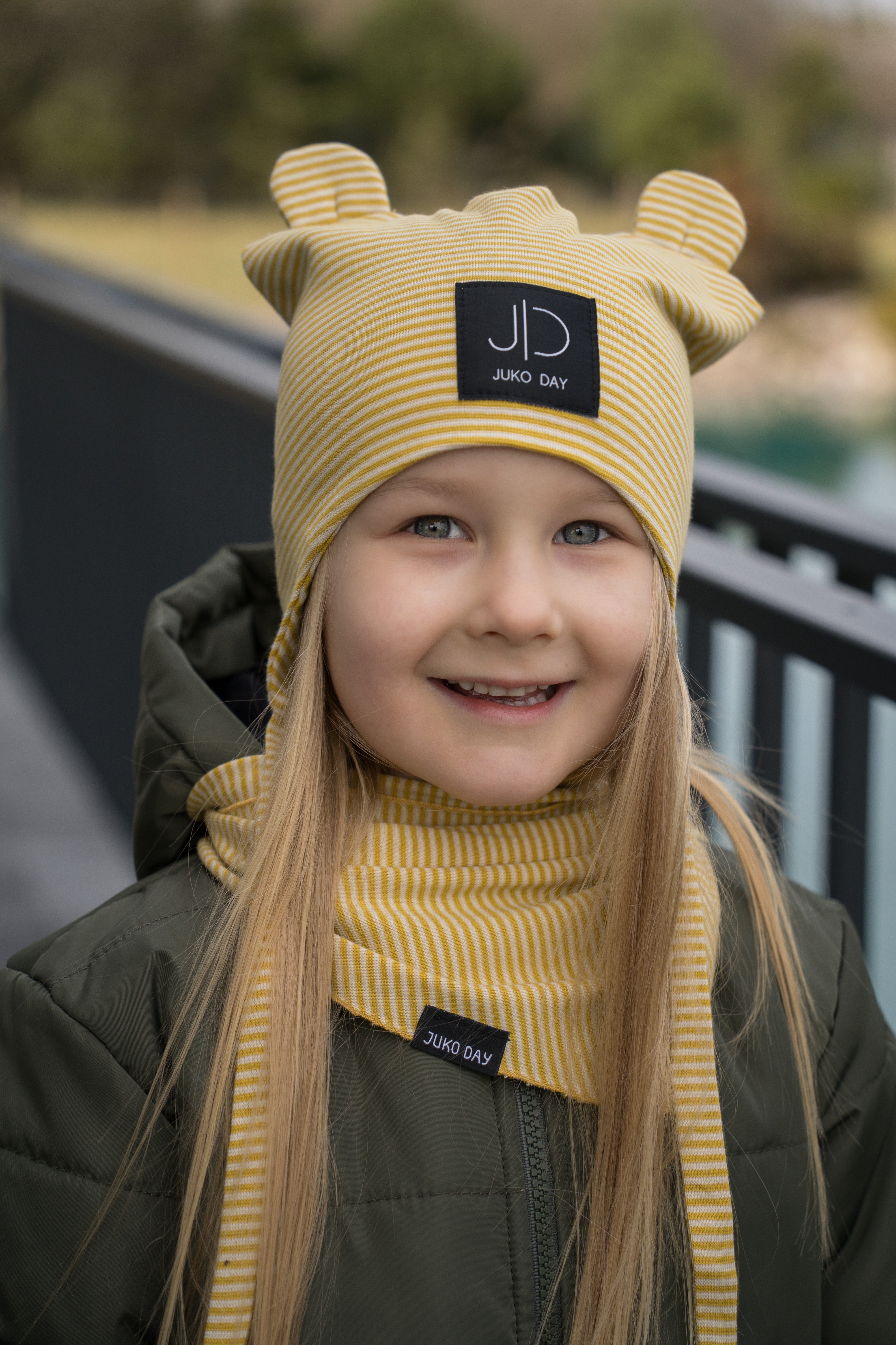 Vaikiškos kepurės su raišteliais "Meškučio ausytės"