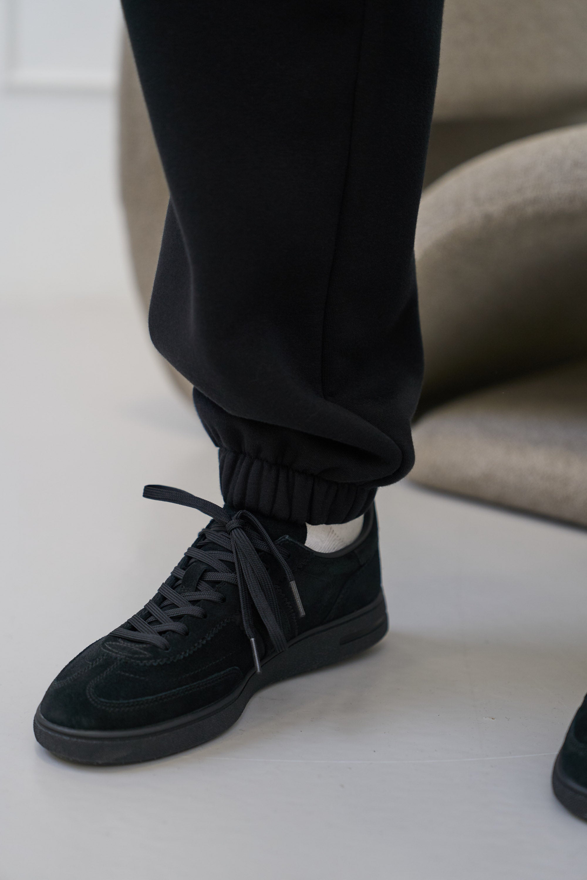 Juodos kelnės "BLACK JET" | Su guma