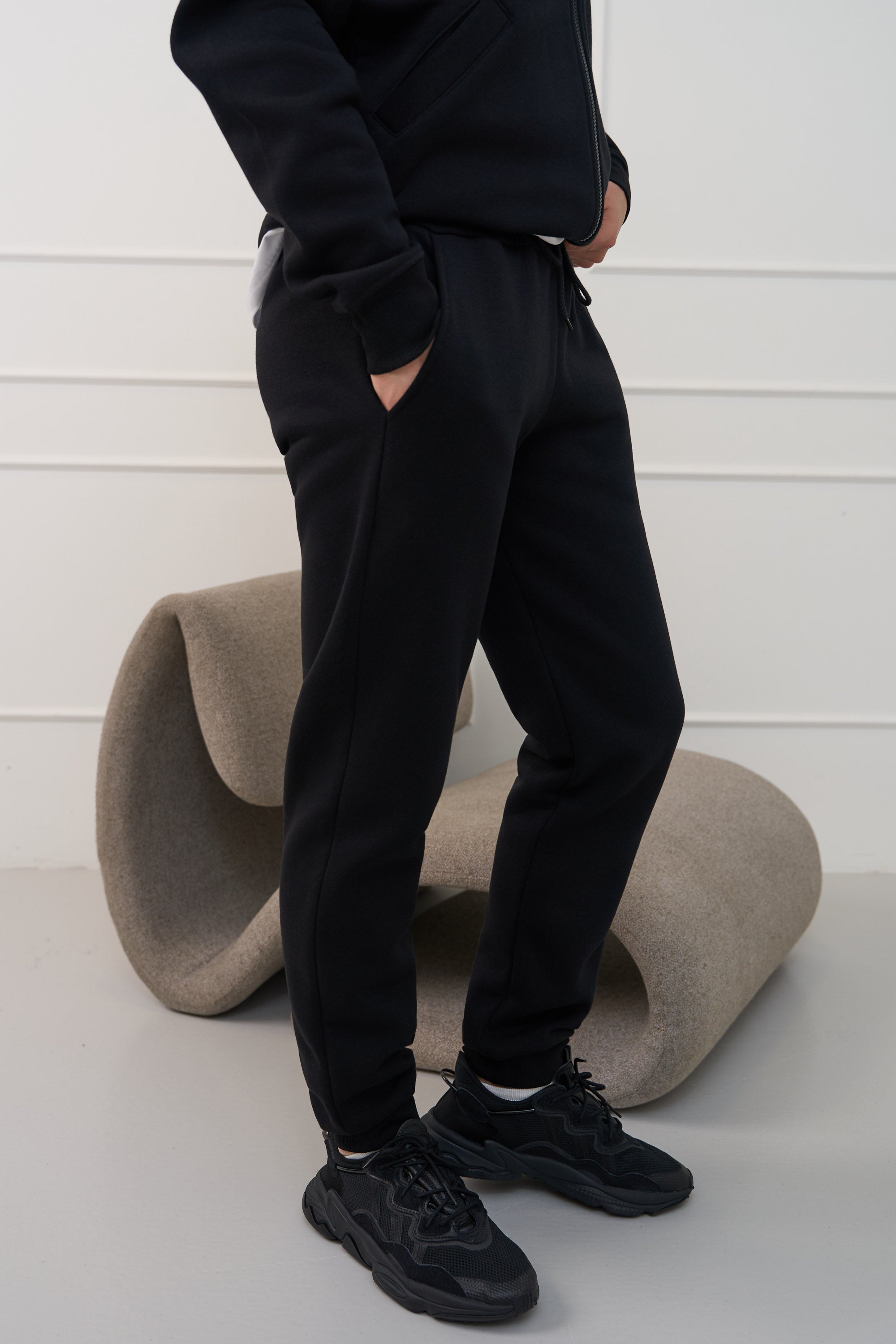 Juodos, vyriškos kelnės su RIB