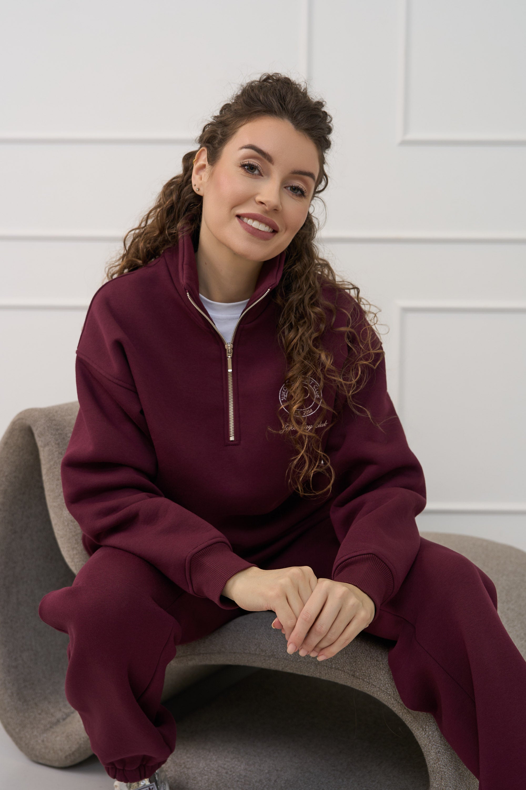 Moteriškos kelnės "BURGUNDY" | Su guma