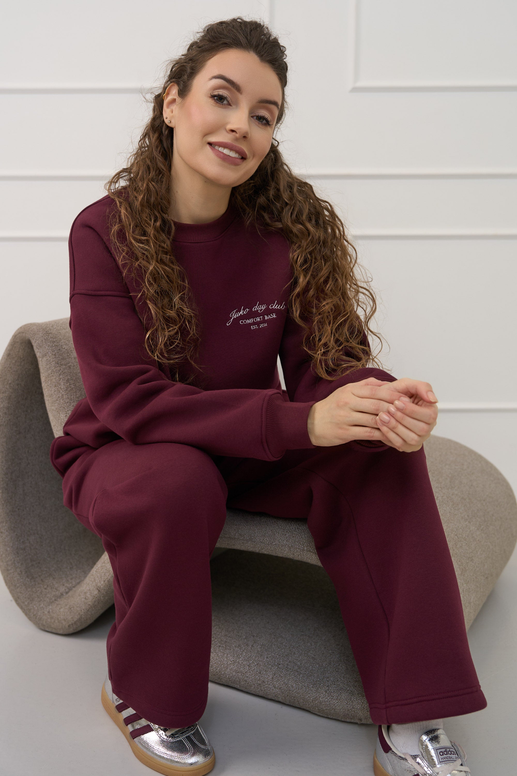 Džemperis moterims "BURGUNDY" | Klasikinis