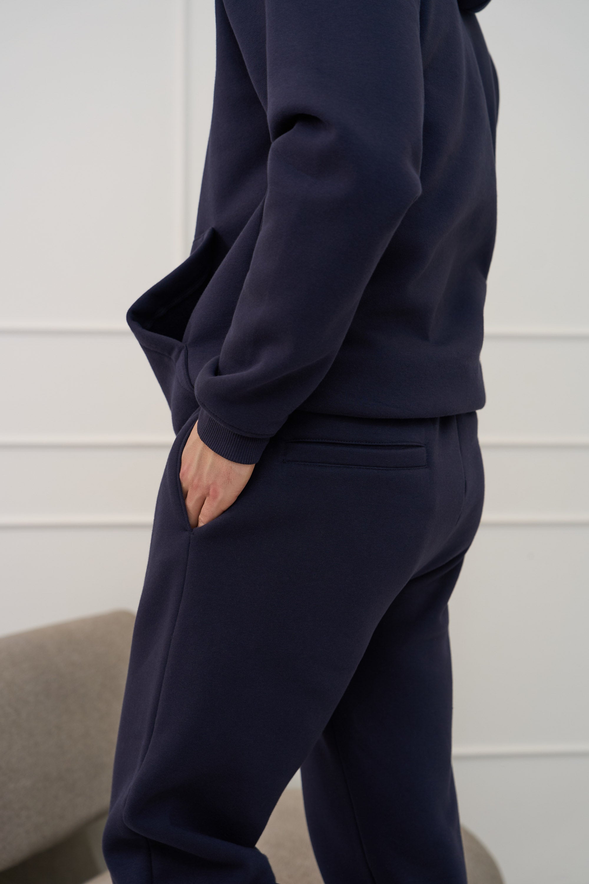 Chaki spalvos, vyriškos plačios kelnės