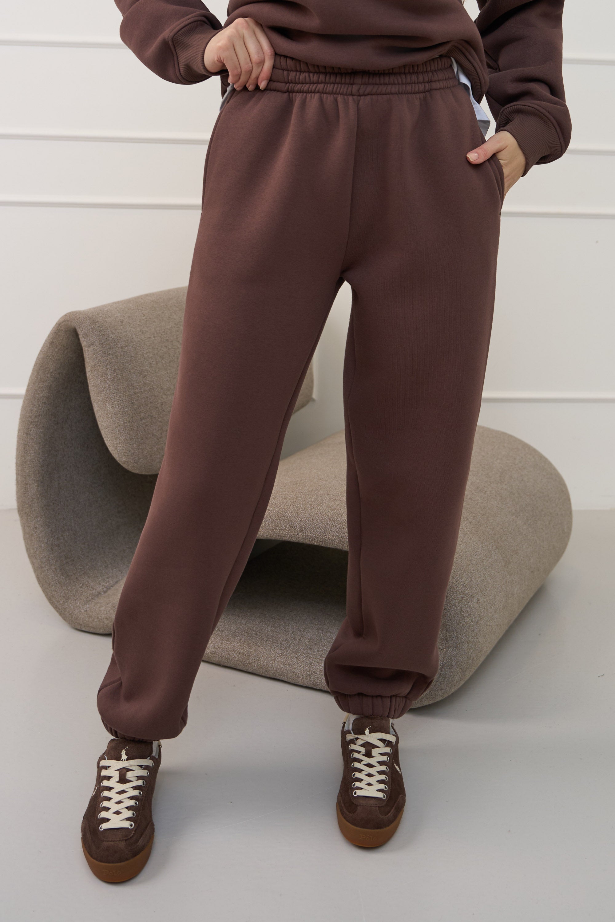 Moteriškos kelnės "COFFEE BEAN" | Su guma