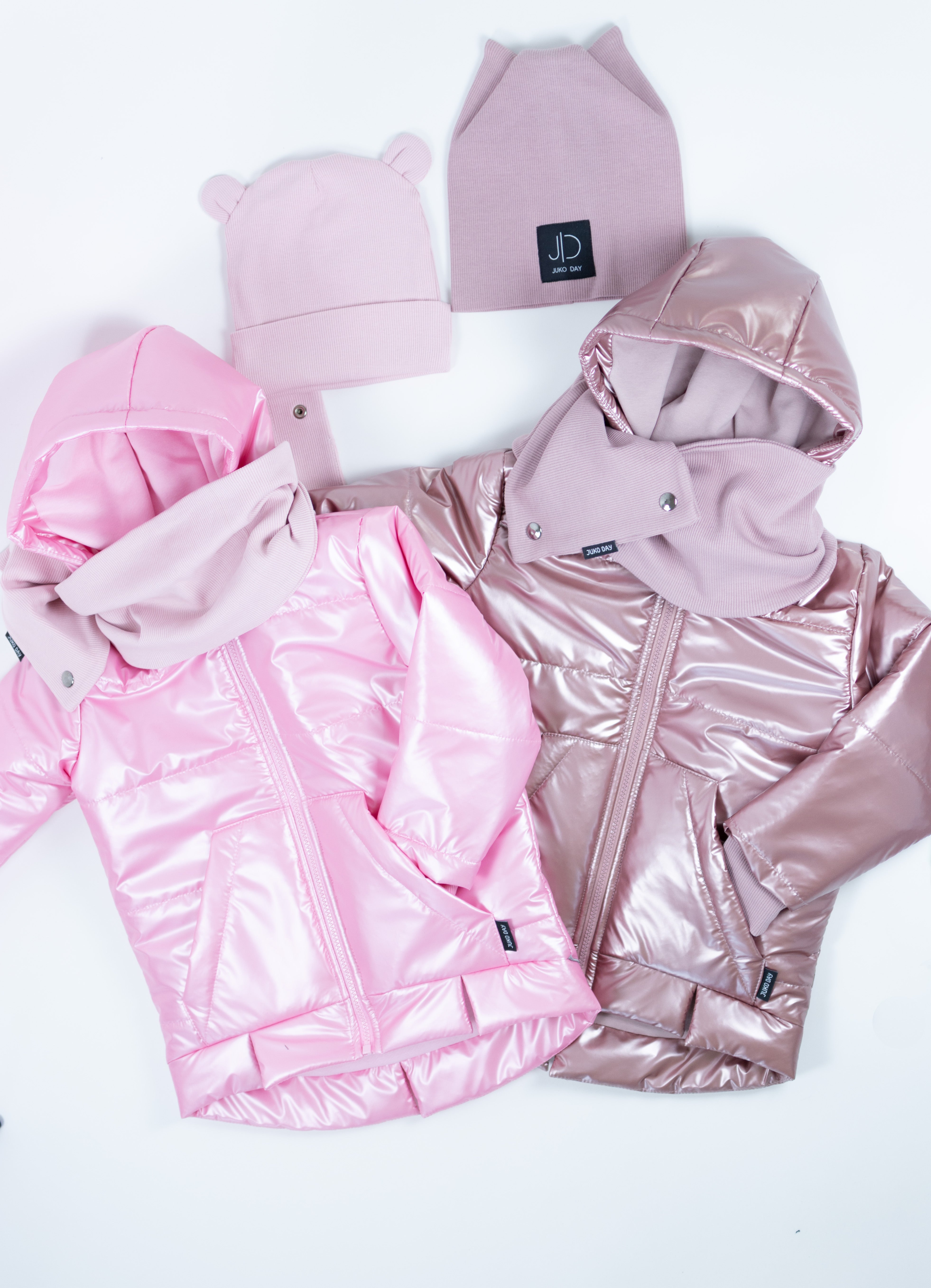 Rudeninė - pavasarinė vaikiška striukė "Baby pink spalvos"