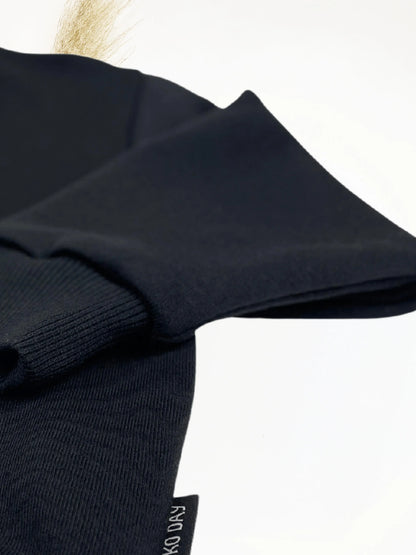 Vaikiškas juodas megztinis su Lietuvos atributika