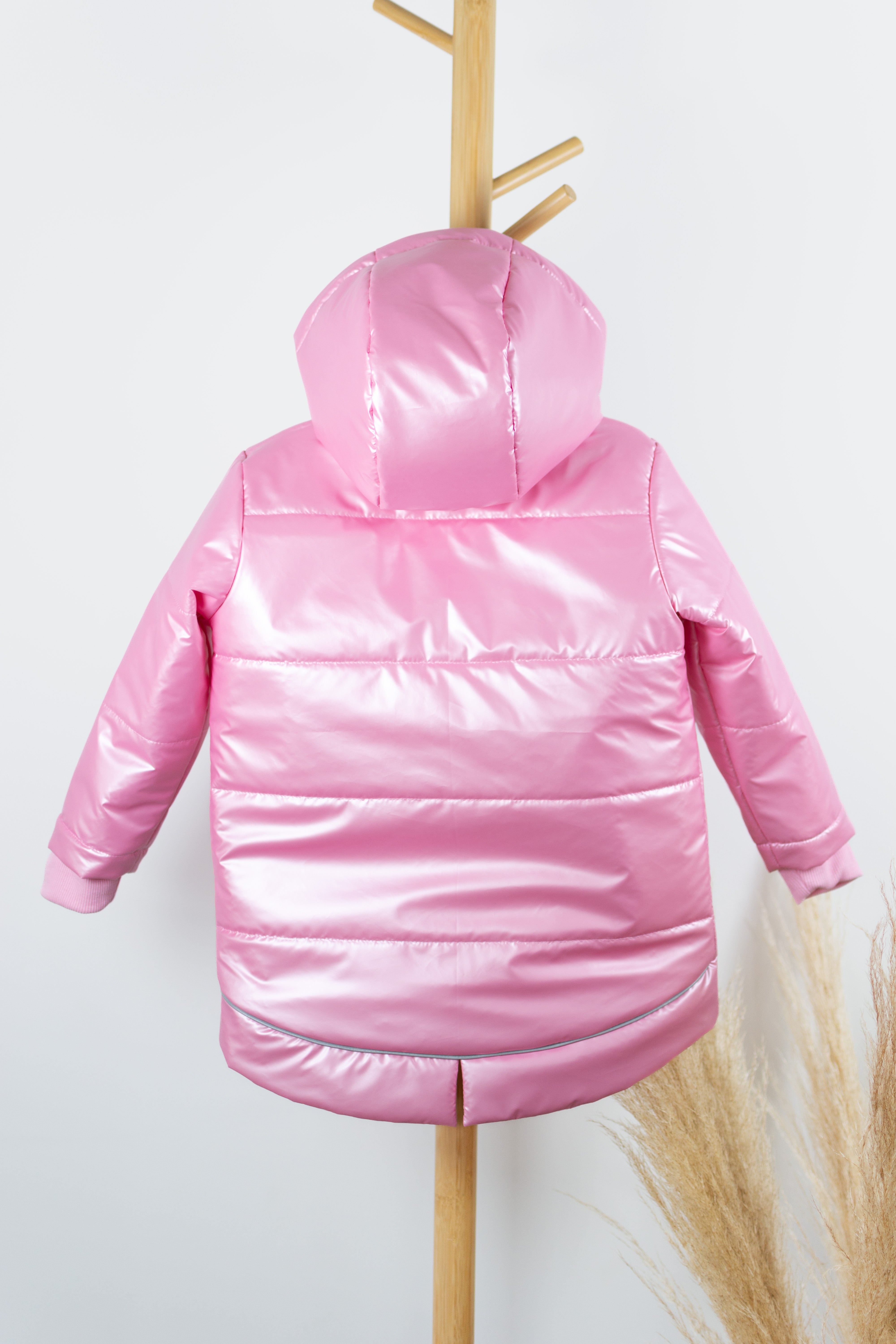 Rudeninė - pavasarinė vaikiška striukė "Baby pink spalvos"