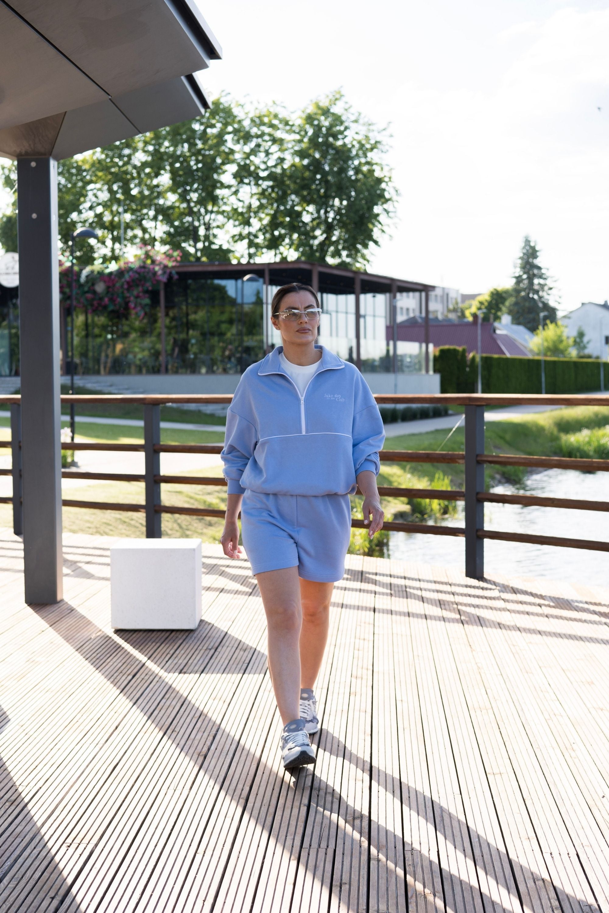 Laisvalaikio šortai moterims BABY BLUE
