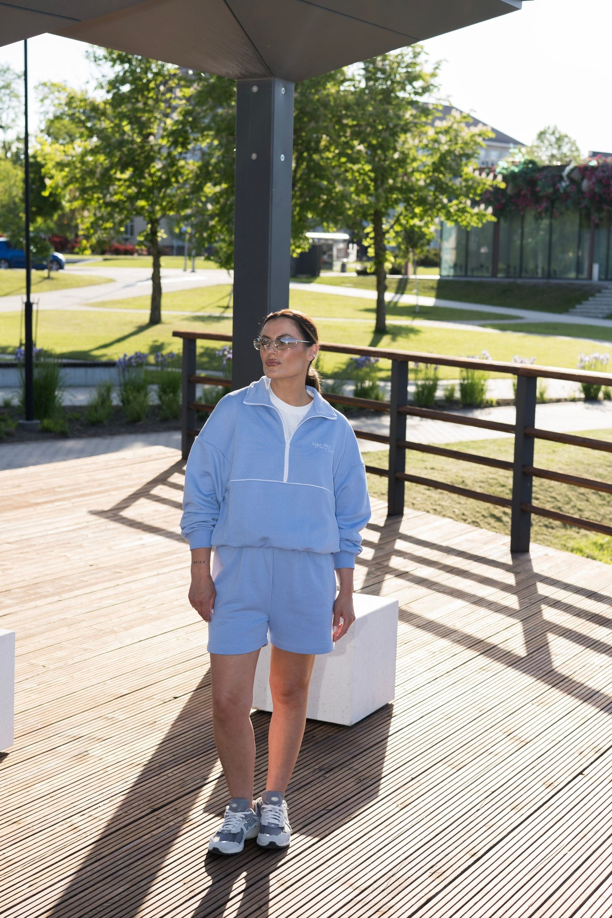 Laisvalaikio šortai moterims BABY BLUE