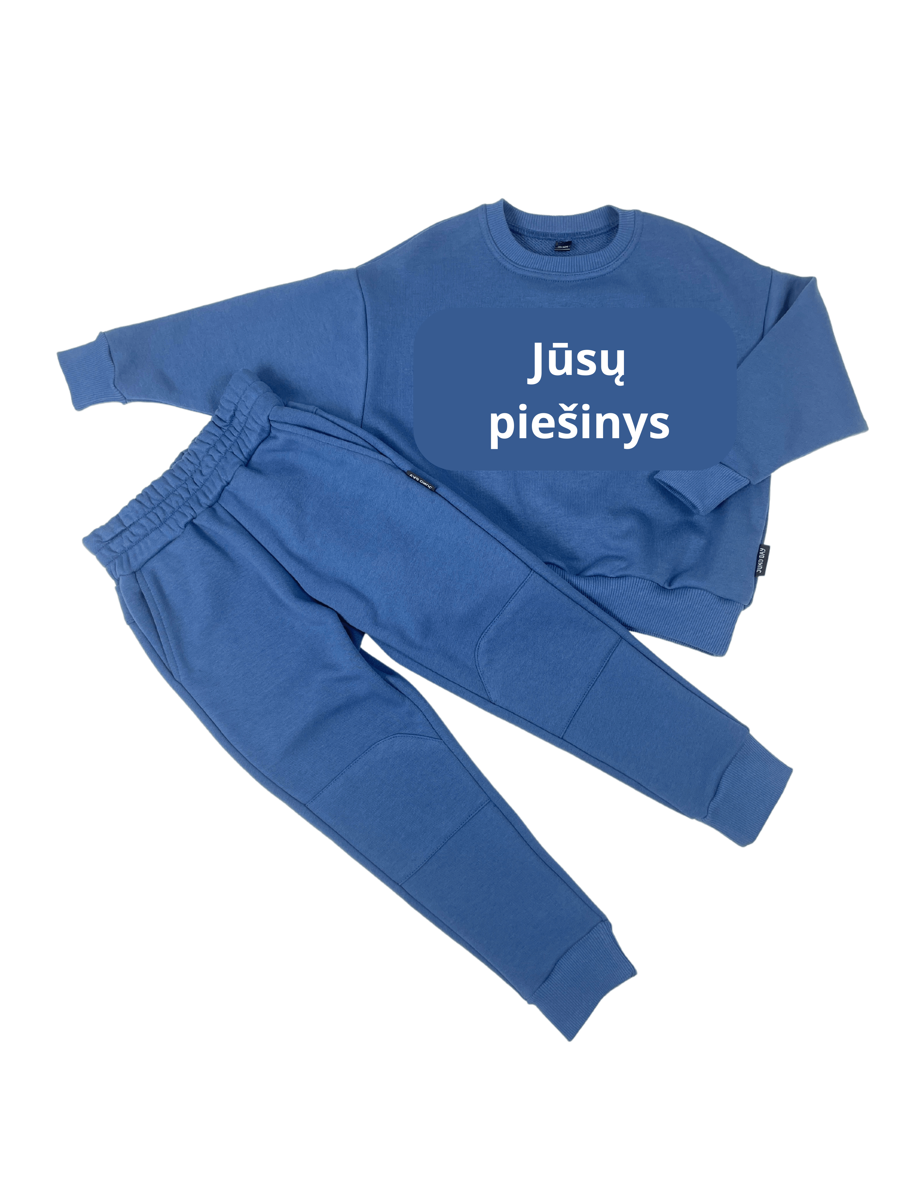 Oversize megztinis be gobtuvo su individualiu siuvinėtu paveiksliuku - Jukoday