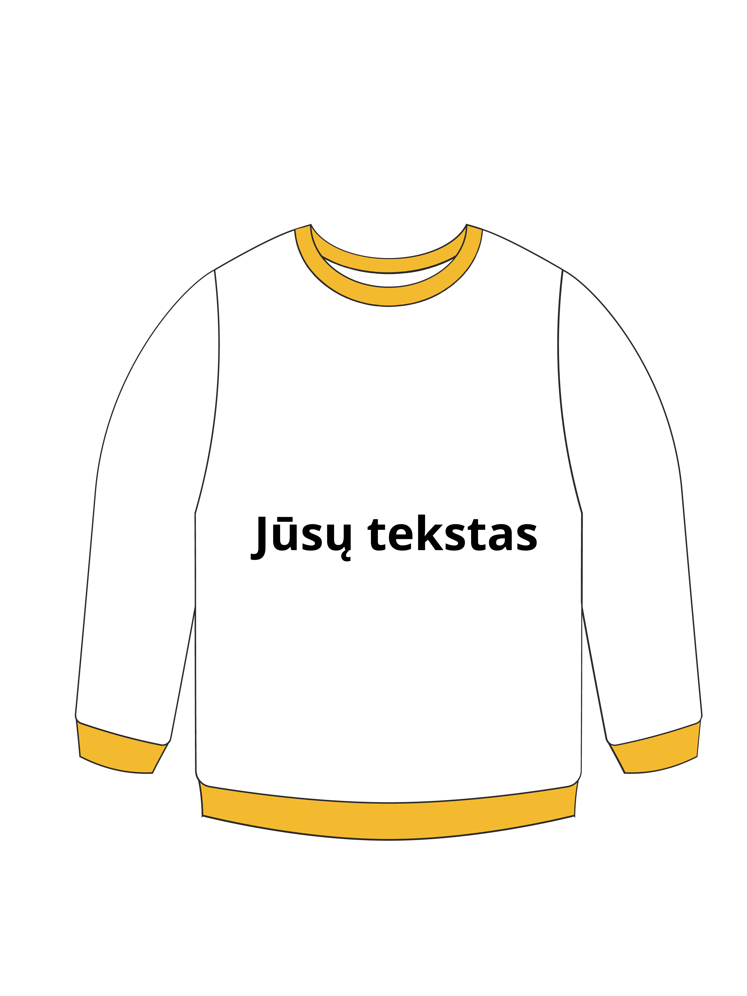 Oversize megztinis be gobtuvo su individualiu siuvinėtu tekstu - Jukoday