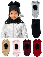 Vaikiškas žieminis šalmukas "Kaspinėlis" su merino vilna - Jukoday